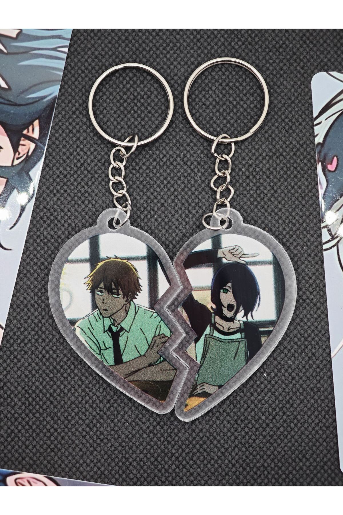 Chainsaw Man Heart Bag Ornament / Keychain