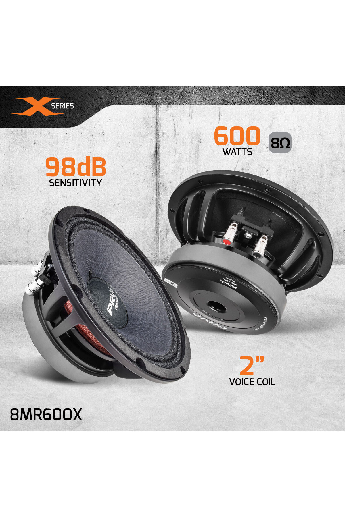 PRV AUDIO Deniz Sound Garage 20 cm Midrange 8MR600X ÜST Kalite