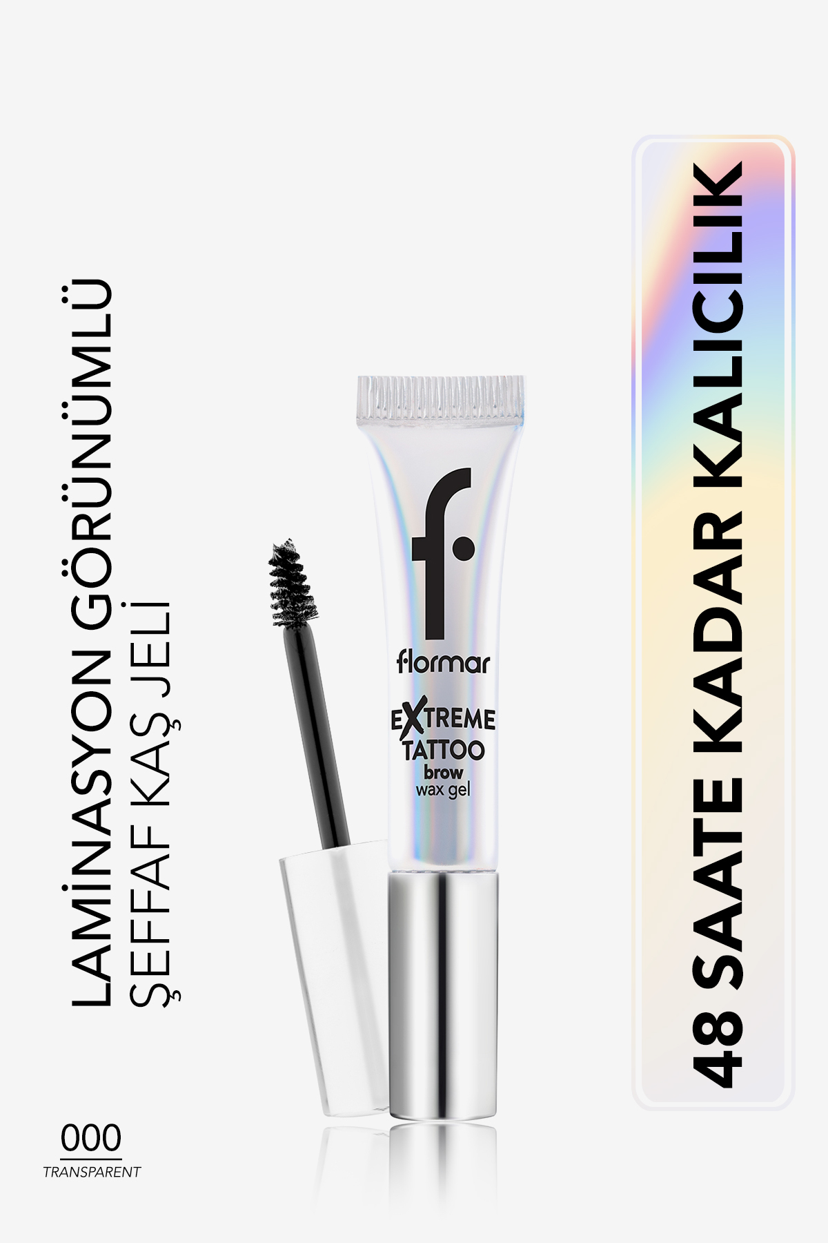 Flormar Extreme Tattoo Uzun Süre Sabitleyici Etkili Transparan Jel Kaş Wax'ı - 8682536110471