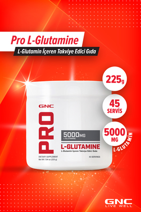 GNC Pro L-Glutamine – 225 g (45 servis)