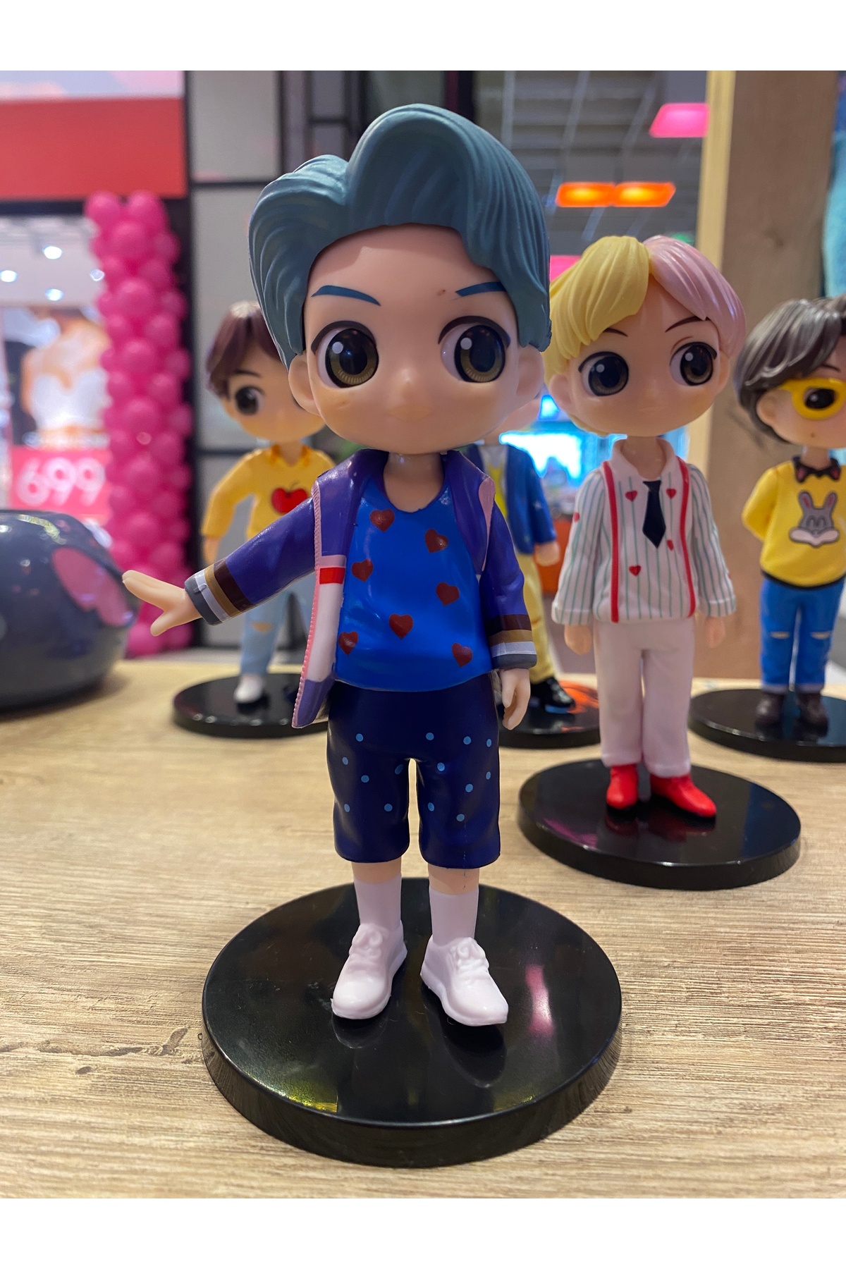 Sakura Konsept Butik BTS K POP Müzik Grubu Figür Seti 7 pcs 15cm