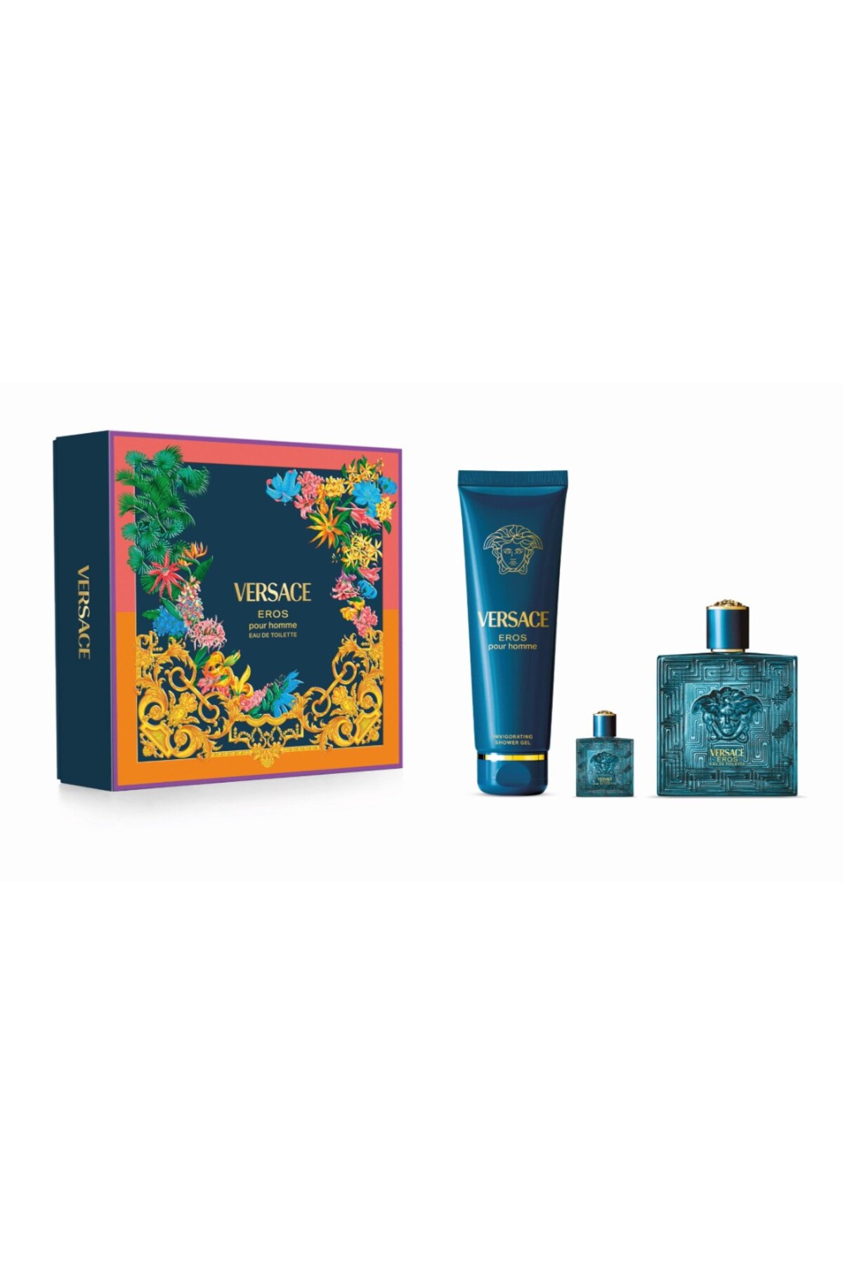 Versace Eros EDT 100 ml Parfüm + Duş Jeli 150 ml Erkek Parfüm Seti
