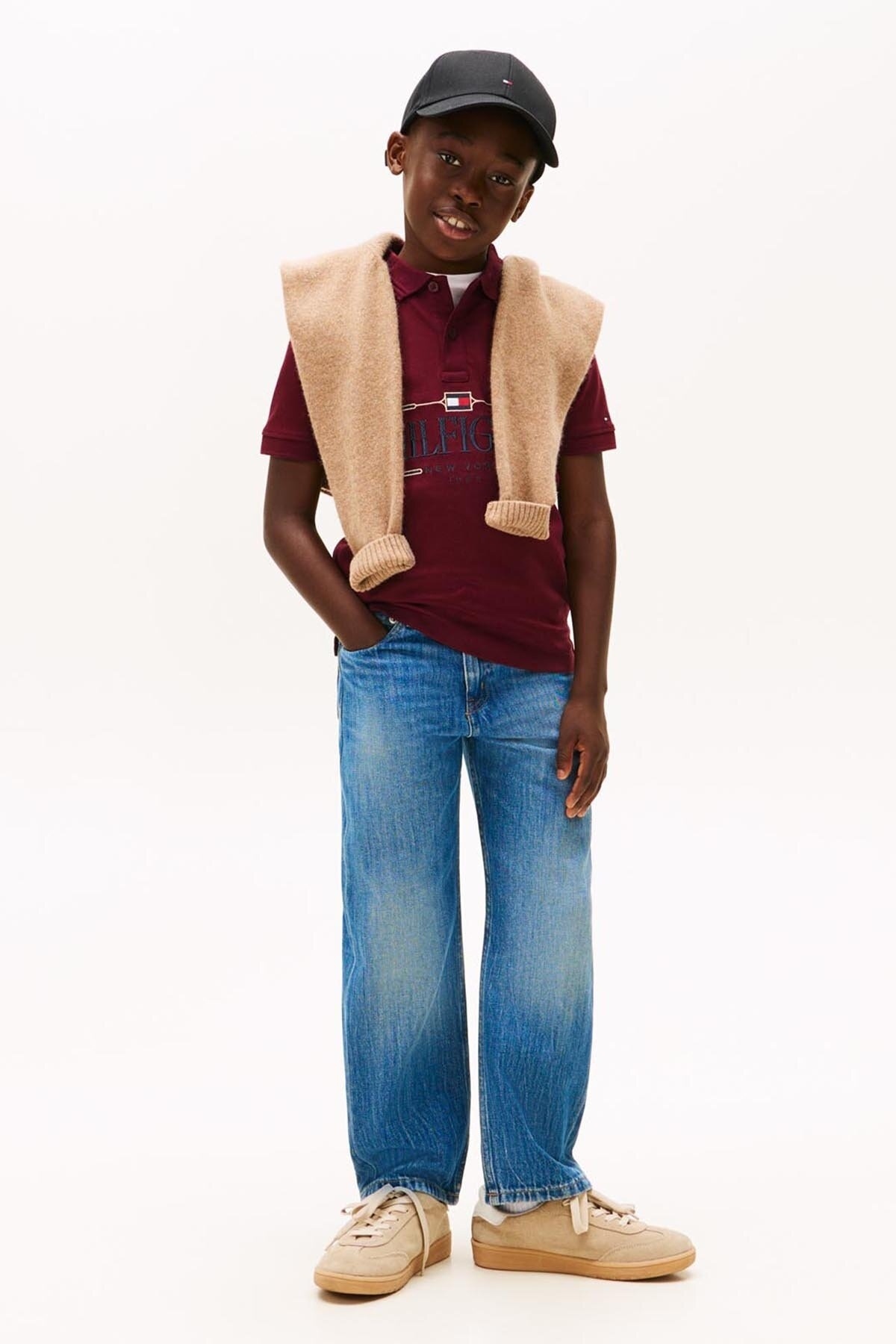 پولوشرت پسرانه یقه پلو | تامی هیلفیگر Tommy Hilfiger PR-KB0KB103590176900048 IN - تصویر 3