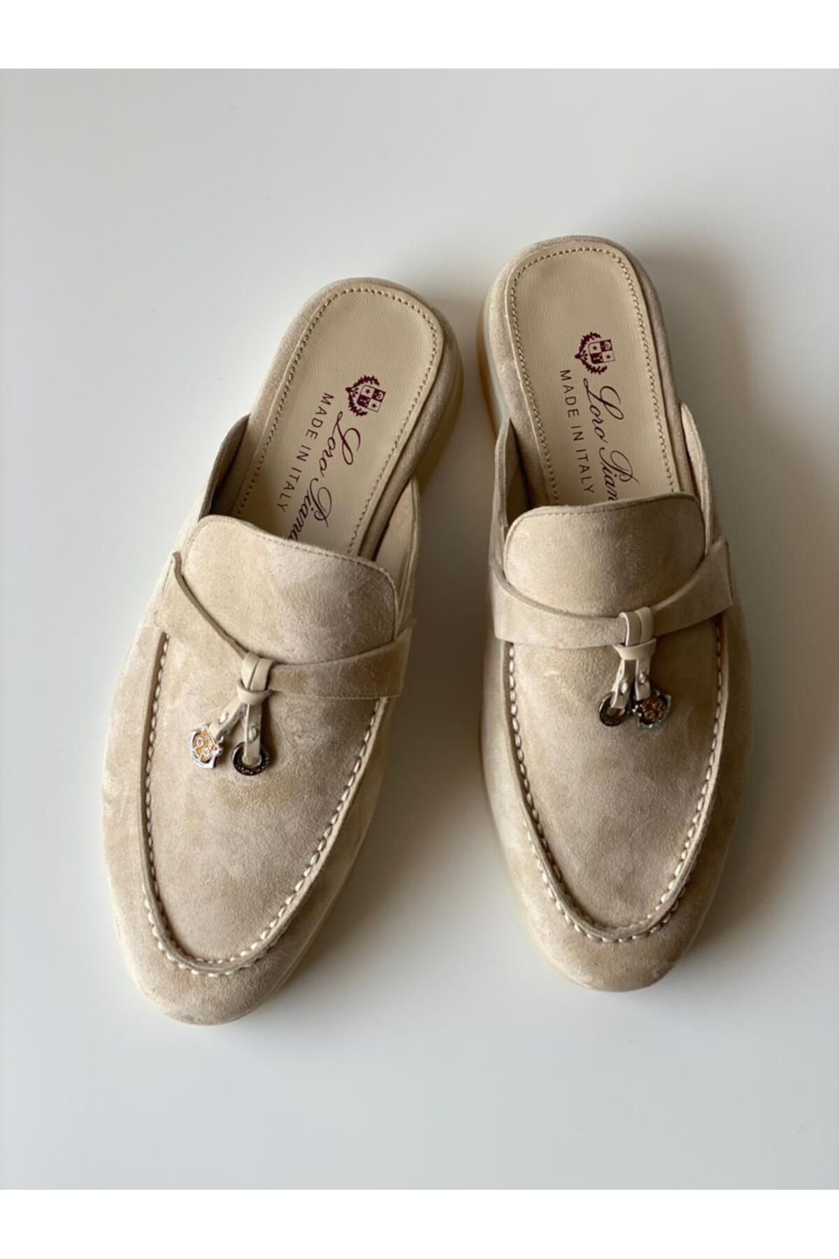 20105✨️Loro Piana ウール スラックス ベージュ 46 LORO piana summer walk women's loafer- Trendyol