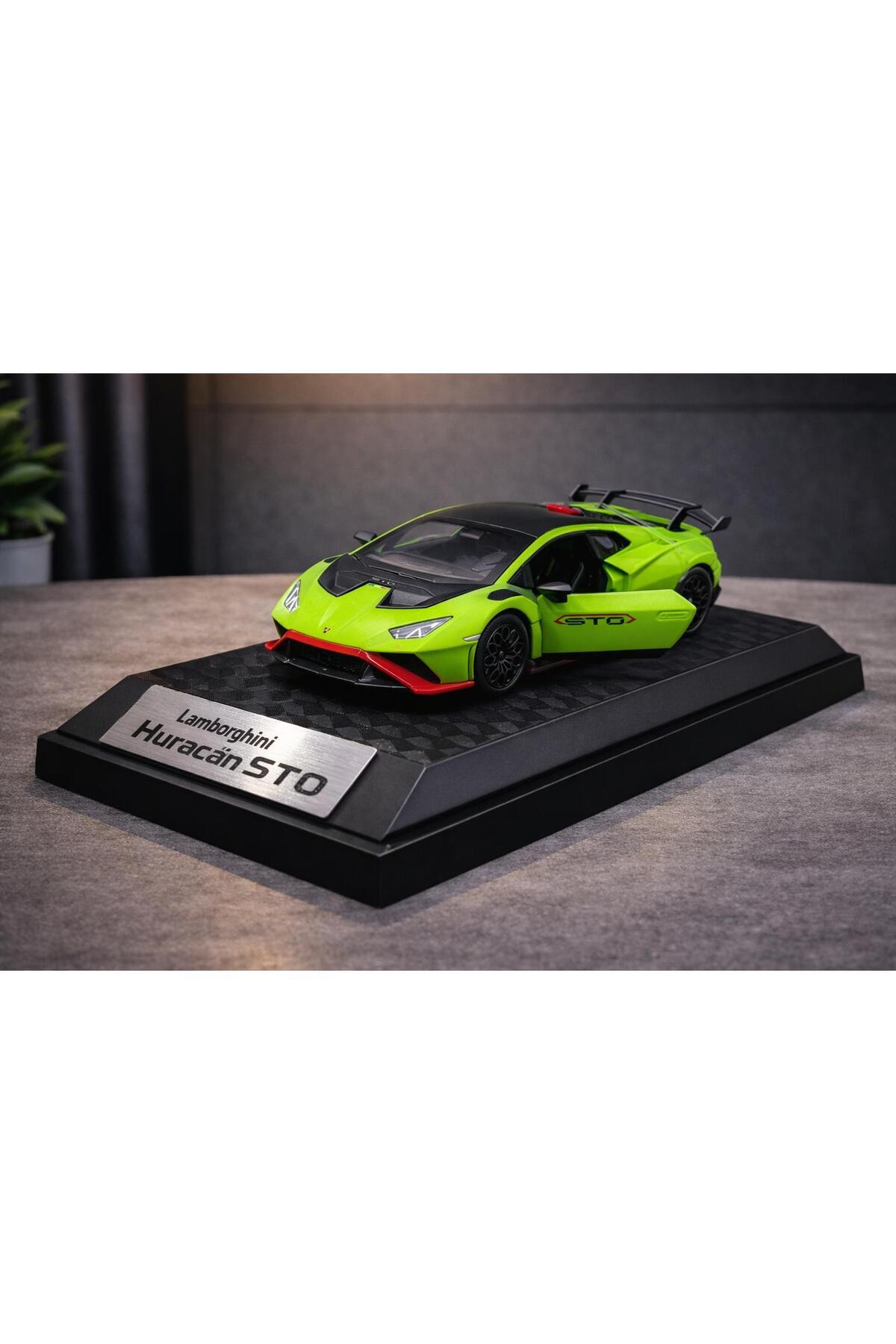 アオシマ1/32 4トンダンプ scntoys Lamborghini Huracan STO Diecast Model Araba Açılan Kapılar