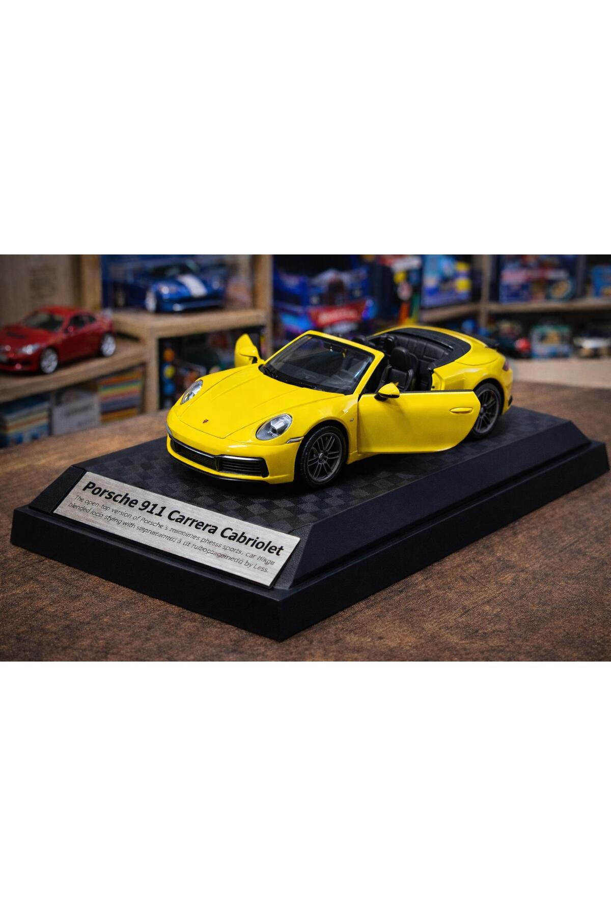 scntoys Porsche 911 Carrera Cabriolet Diecast Model Araba 1:26