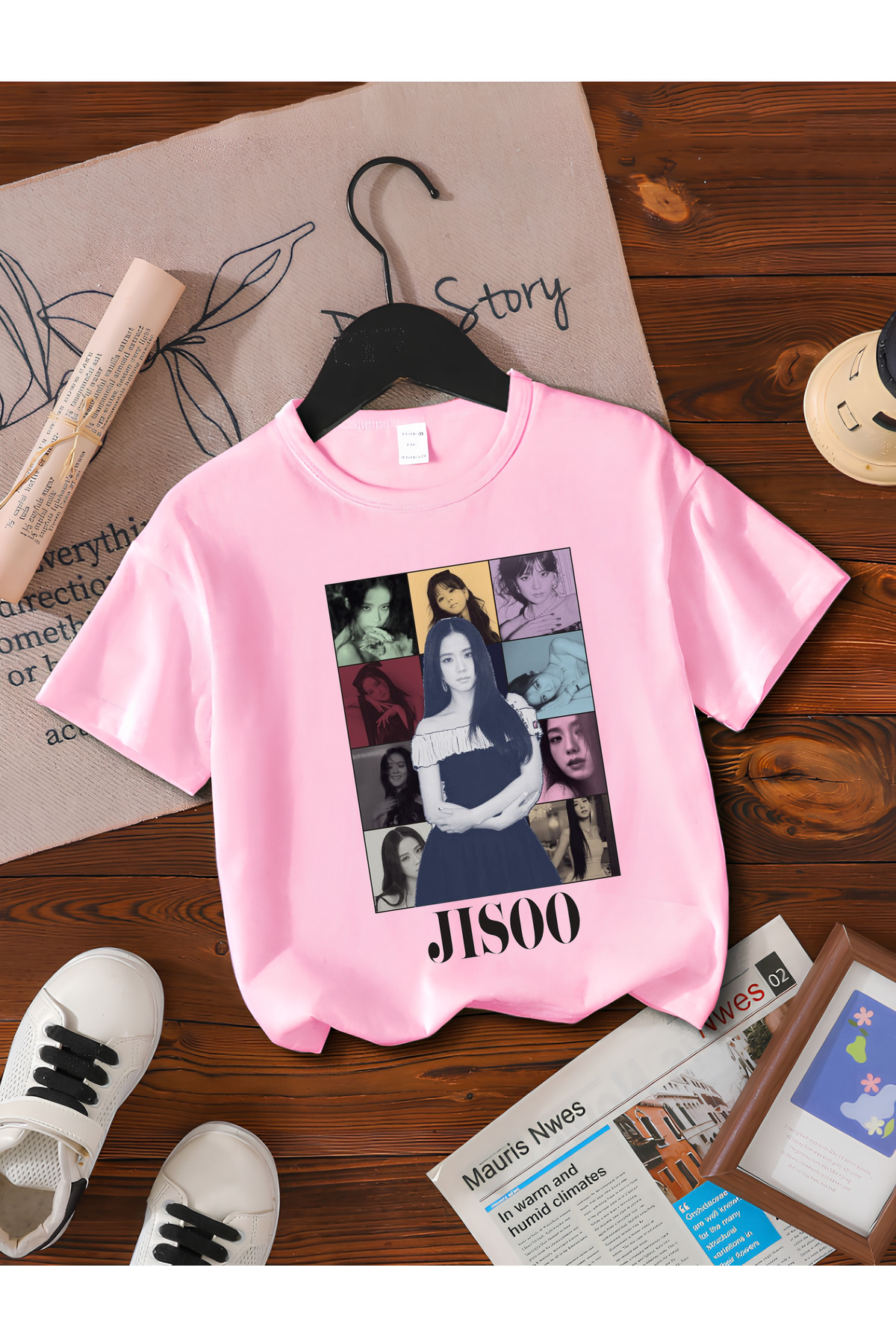 LISA FROM BLACKPINK PRINTED 100% COTTON REGULAR MOLD CHILDREN AND YOUNG TSHIRT