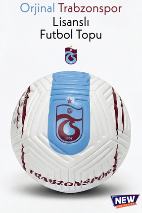 CANSPORT Lisanslı Orjinal Trabzon Spor Futbol Topu Hediye Pompa Dikişli Çim,H...