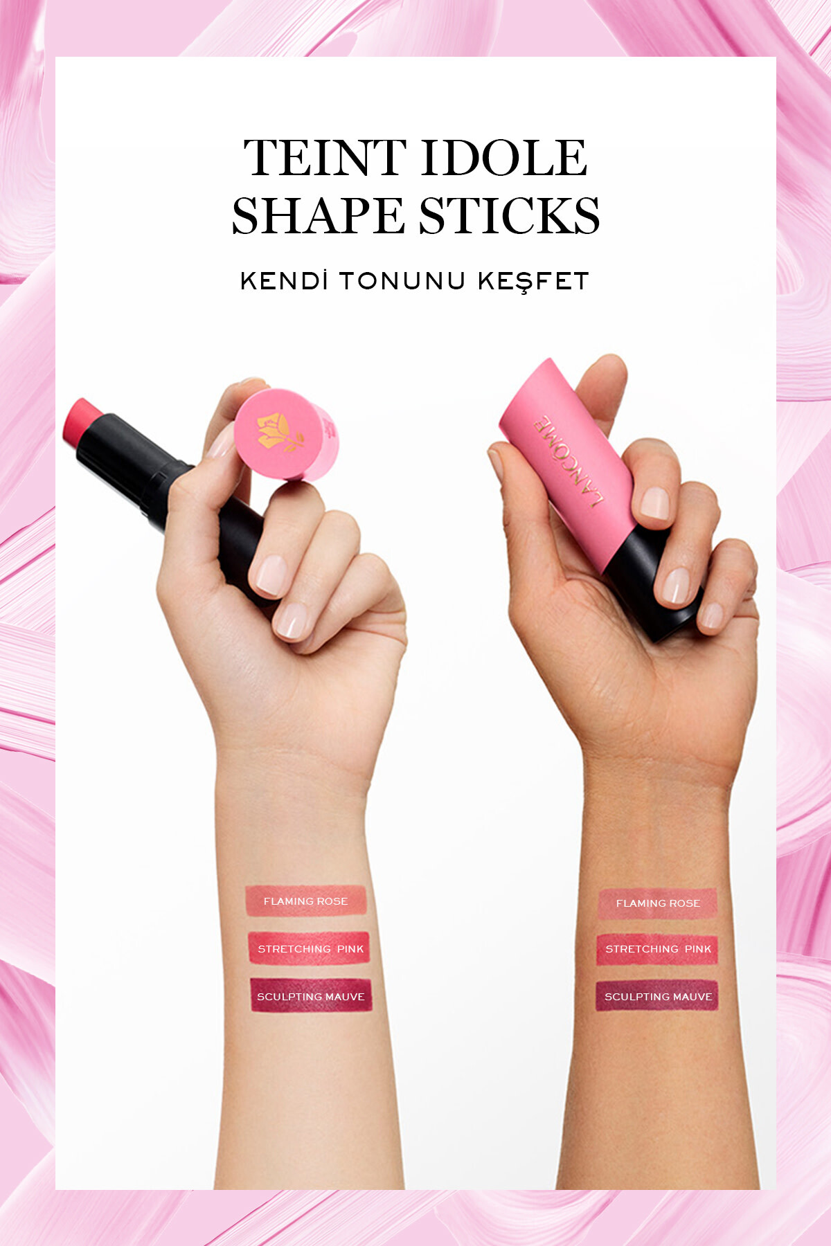 Teint Idôle Ultra Wear Stick Allık 01 Stretching Pink 3614274485288 — صورتی LF676XXX — تصویر 2 از 5