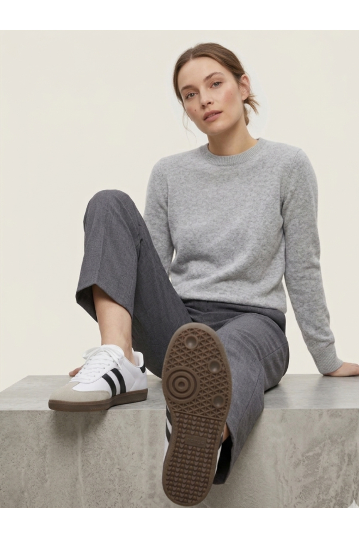 WOLMİNA SHOES  İKİ BANT BEYAZ KADIN SPOR AYAKKABI - Görsel 3