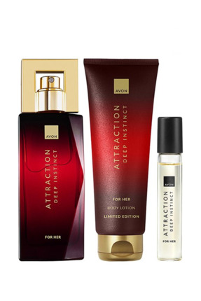 Avon Attraction Deep Instinct EDP 50 ml Kadın Parfüm Hediye Seti