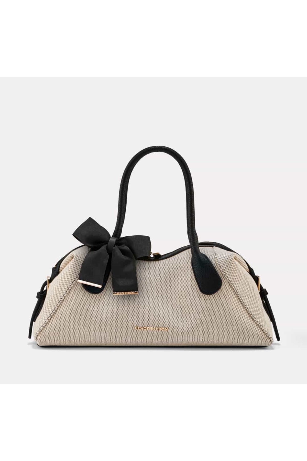Black Ribbon Swan Tote Bag Kadın Omuz Çantası