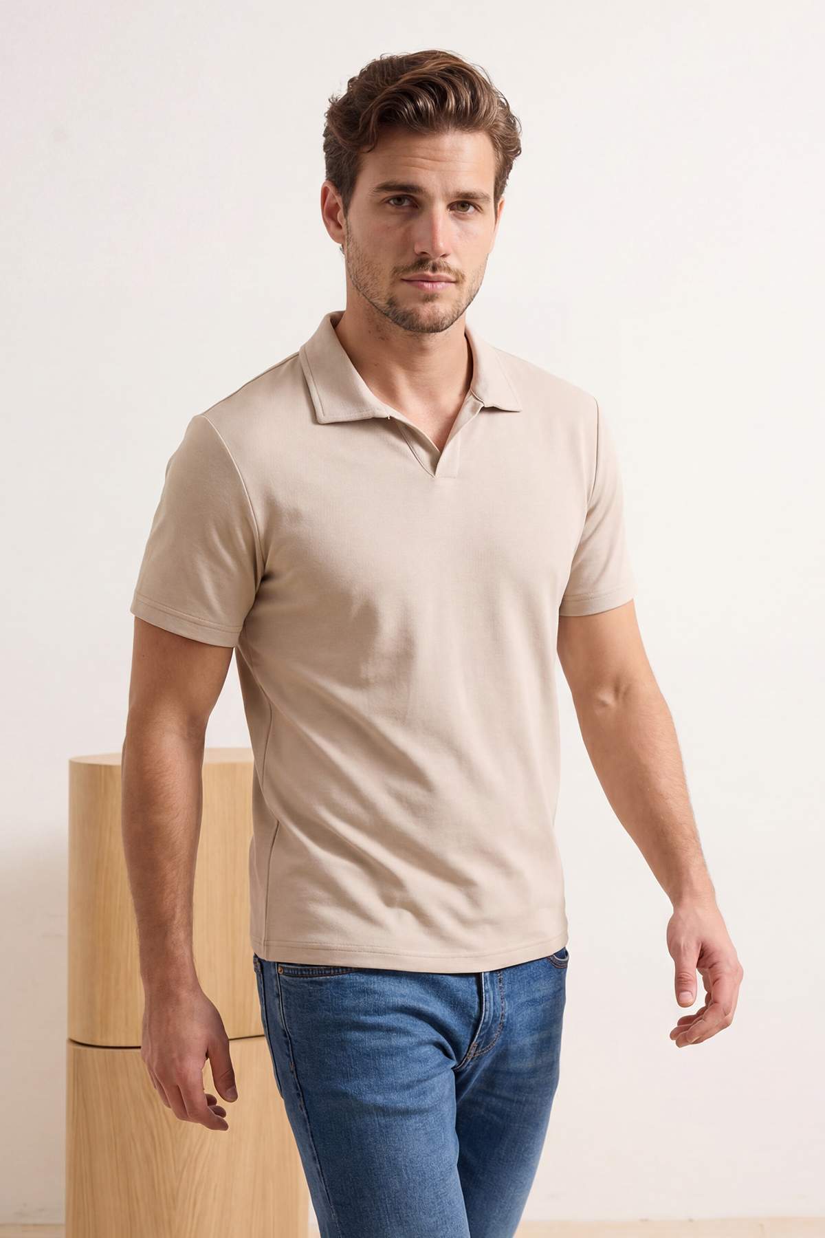 trendyol-man-mens-gray-flat-short-regular-pol