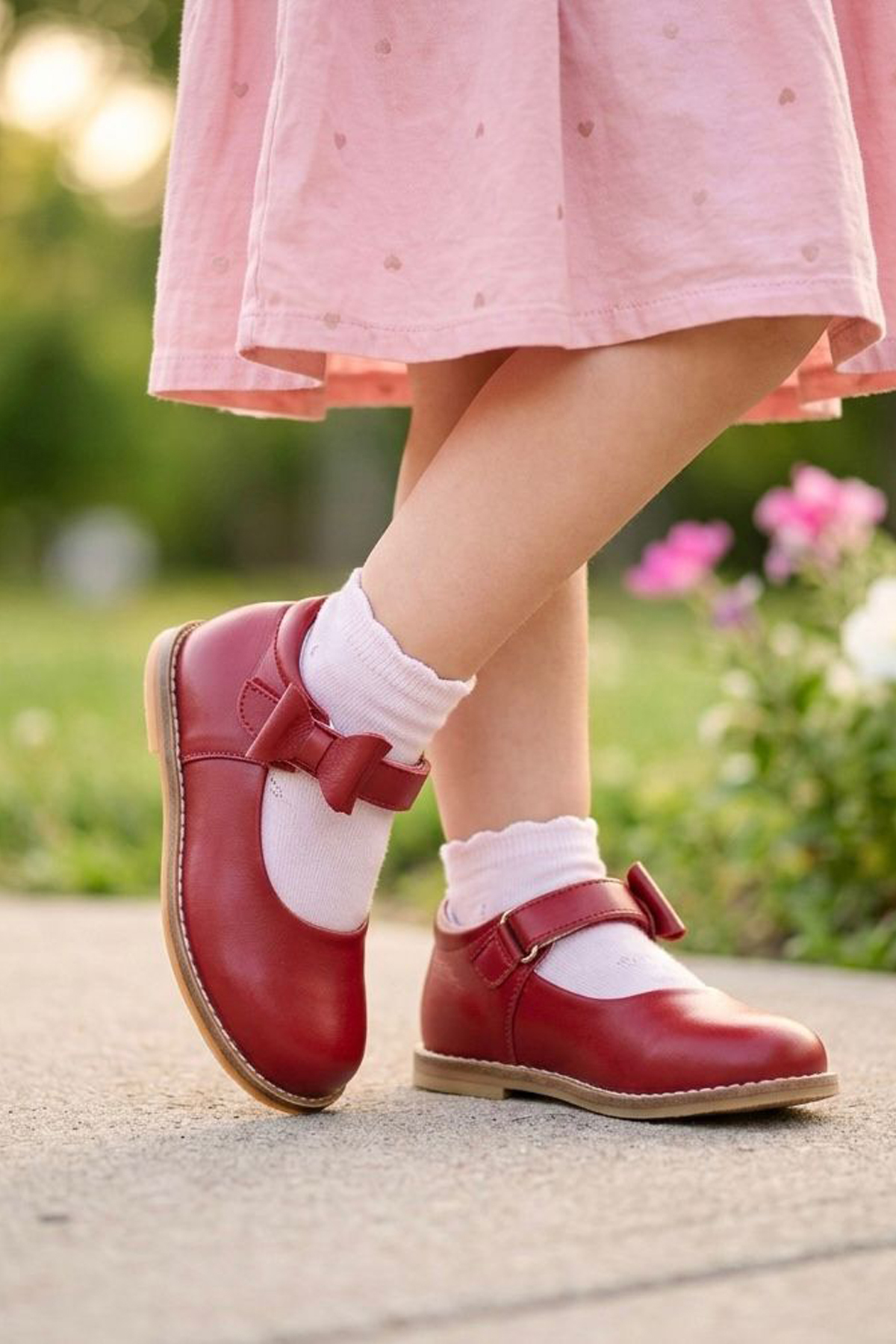 Cevoclub kids Hakiki Deri Cırtlı Ortopedik İlkadım Ayakkabı Kırmızı CV-340 fotoğrafı 2 (önizleme)