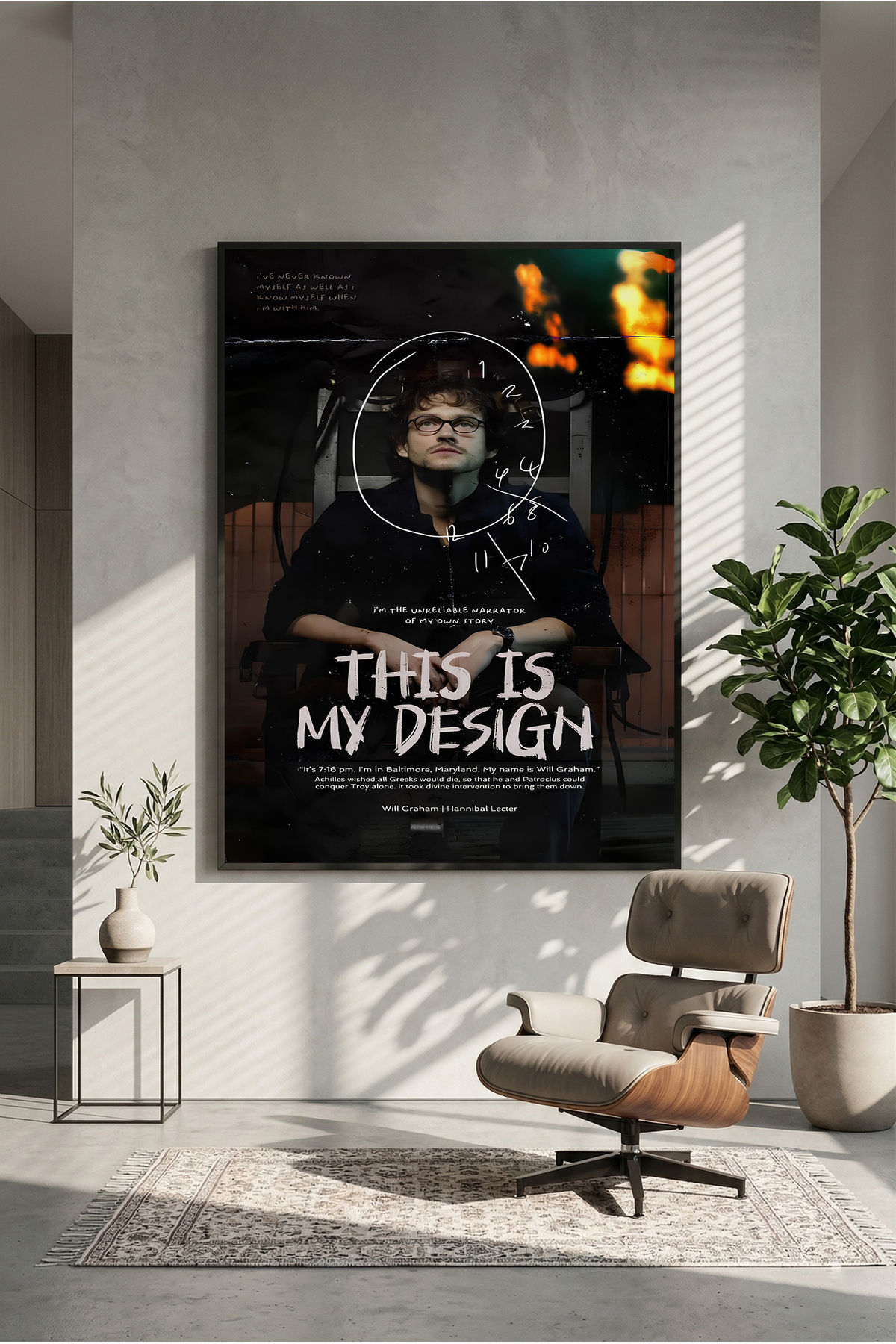 postercraft Hannibal This is My Design Ahşap Tablo Poster
