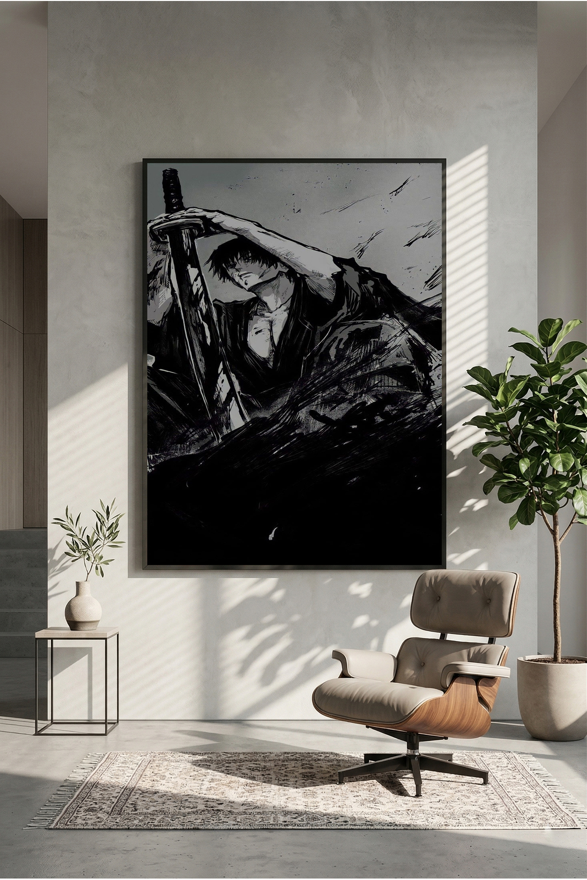 postercraft Jujutsu Kaisen Toji Fushiguro Art Ahşap Tablo Poster