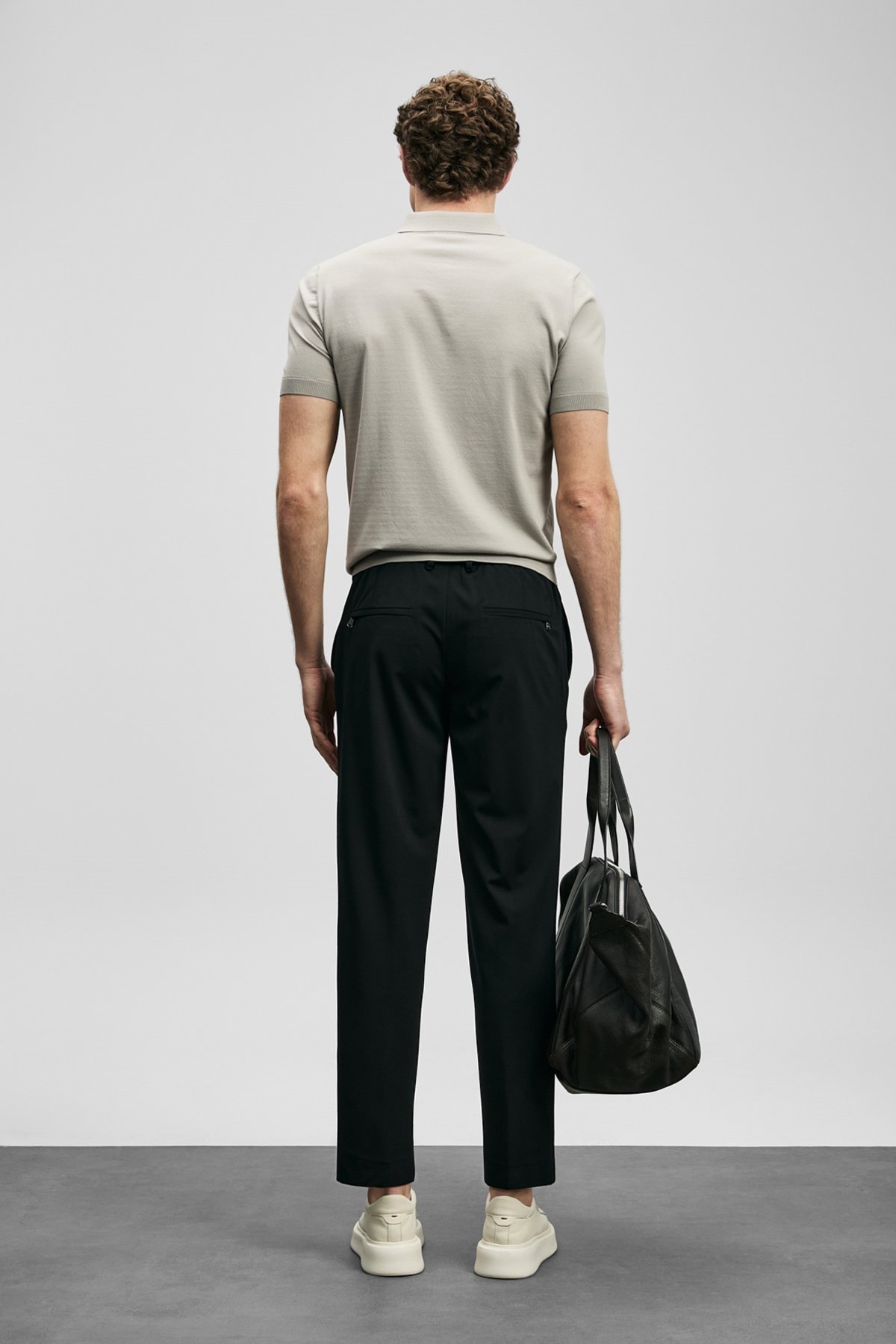 Lufian  111190356 Sımon Jogger Pantolon Slim Fit Erkek Pantolon SİYAH - Görsel 7