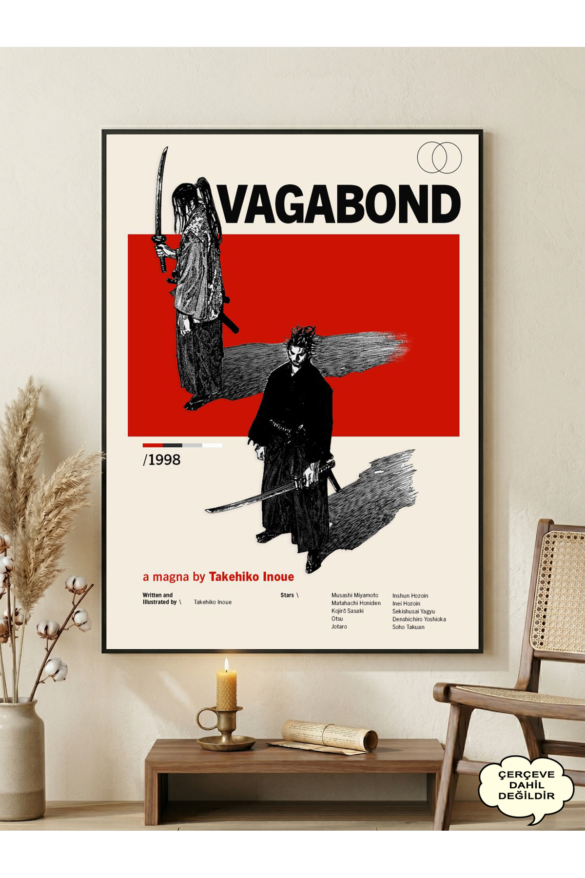 postercraft Vagabond Miyamoto Musashi x Sasaki Kojirō Modern Panel