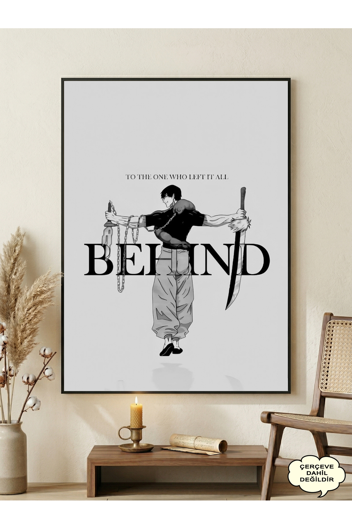 postercraft Jujutsu Kaisen Toji Fushiguro Modern Panel Tablo