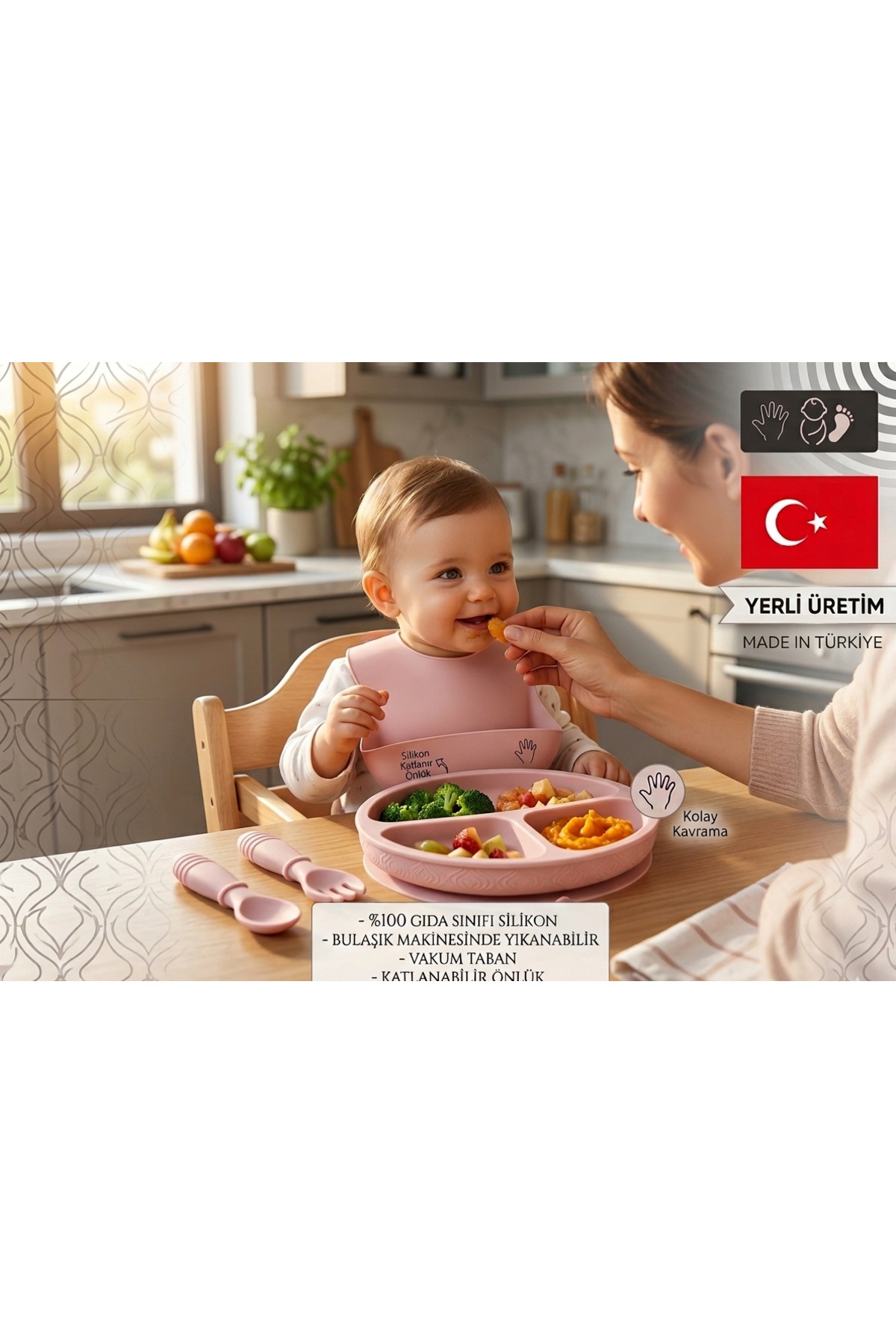 BabyNeed TR SİLİKON BESLENME SETİ fotoğrafı 2 (önizleme)