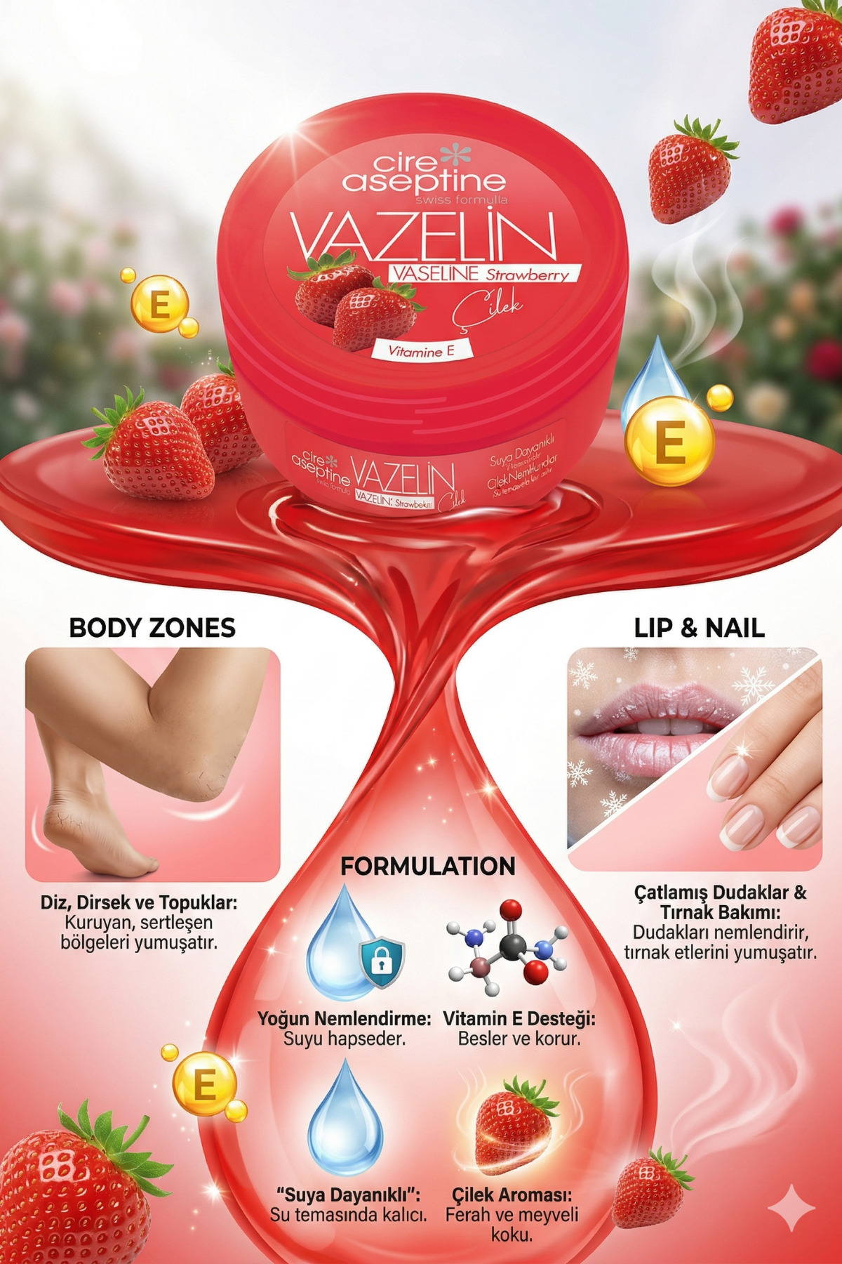 Çilek Vazeline 150 ML — PR01913 — تصویر 6 از 6