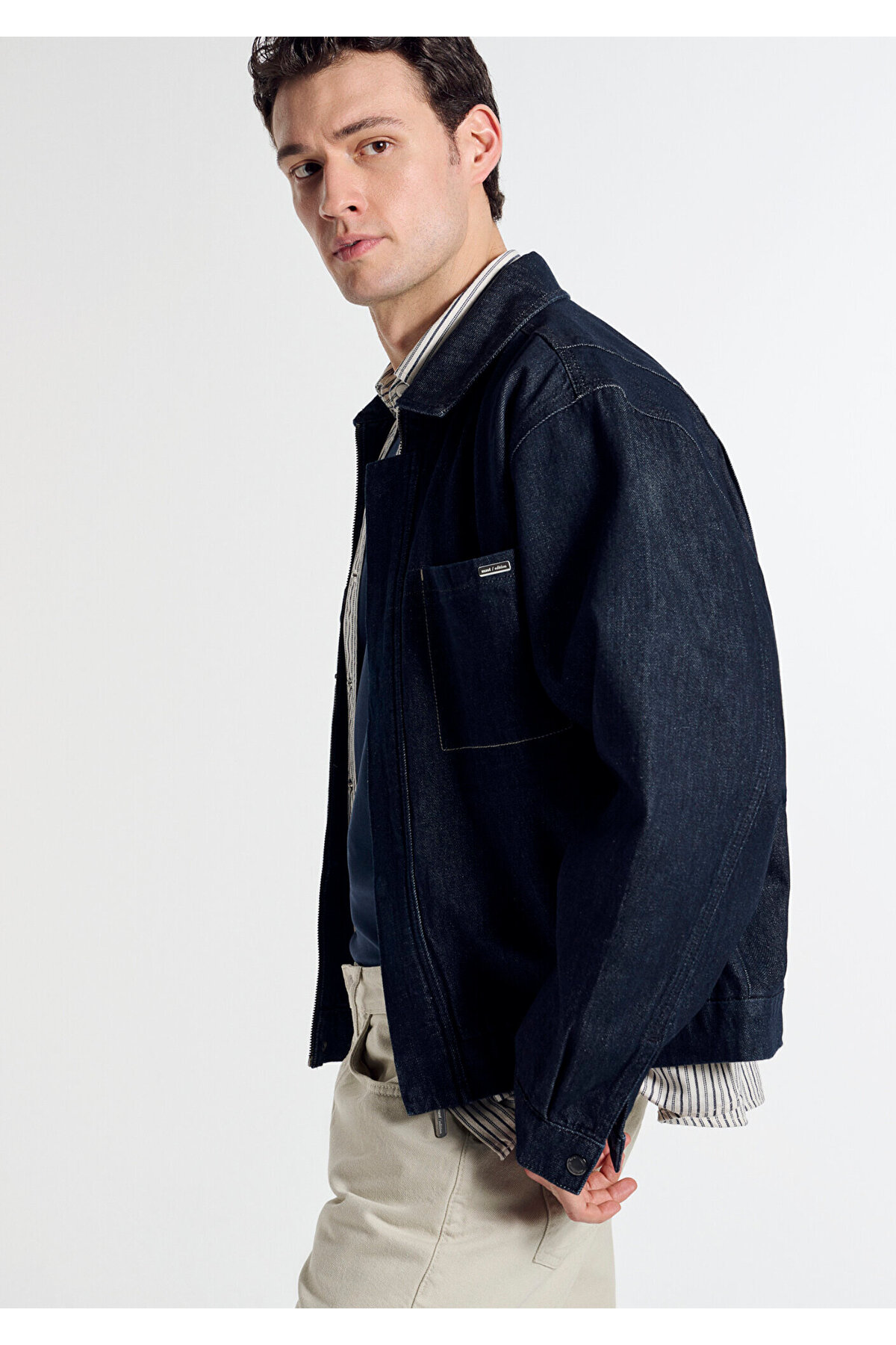 Mavi  Jeran Rinse Edition Lacivert Jean Ceket 0111229-A1711 - Görsel 2