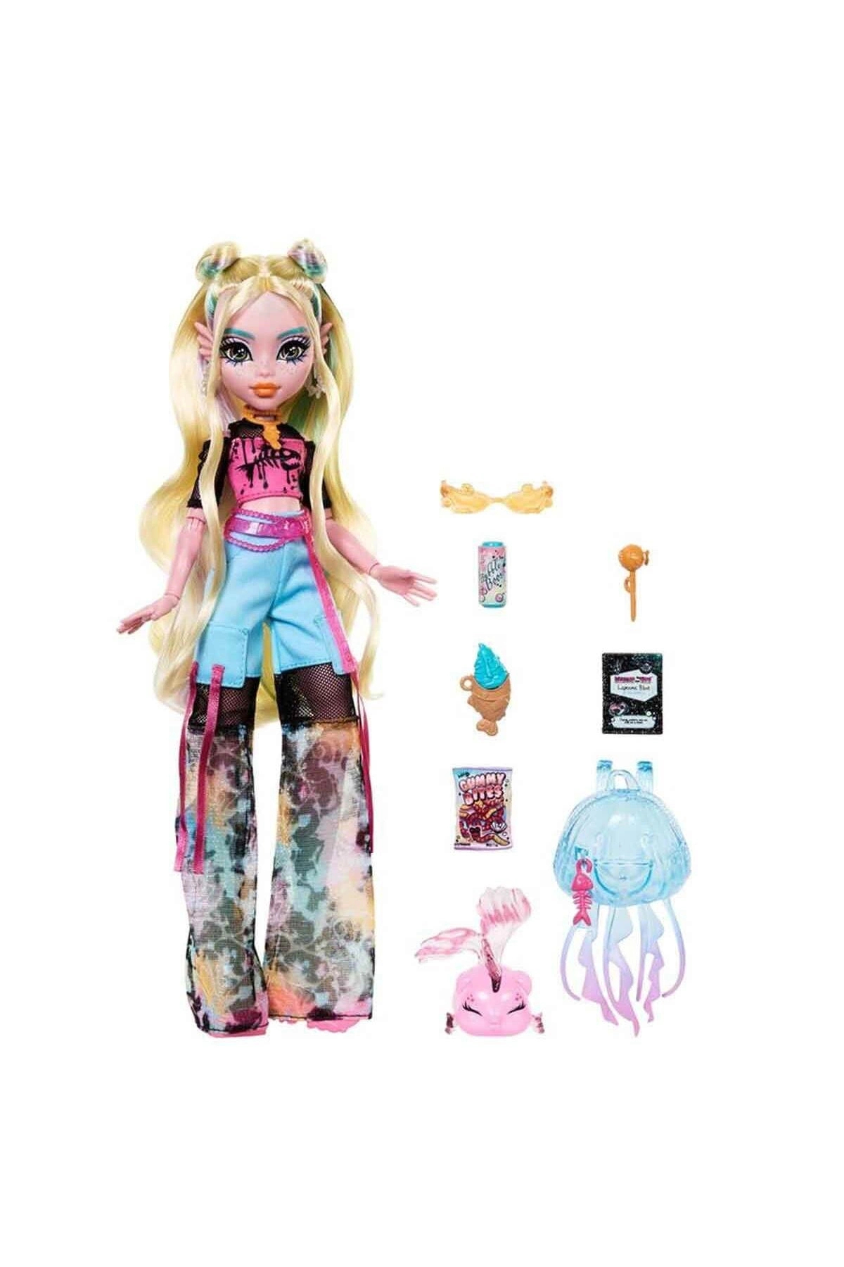 MONSTER HIGH Ana Karakter Bebekler HPD53 - Topuz Saçlı Lagoona