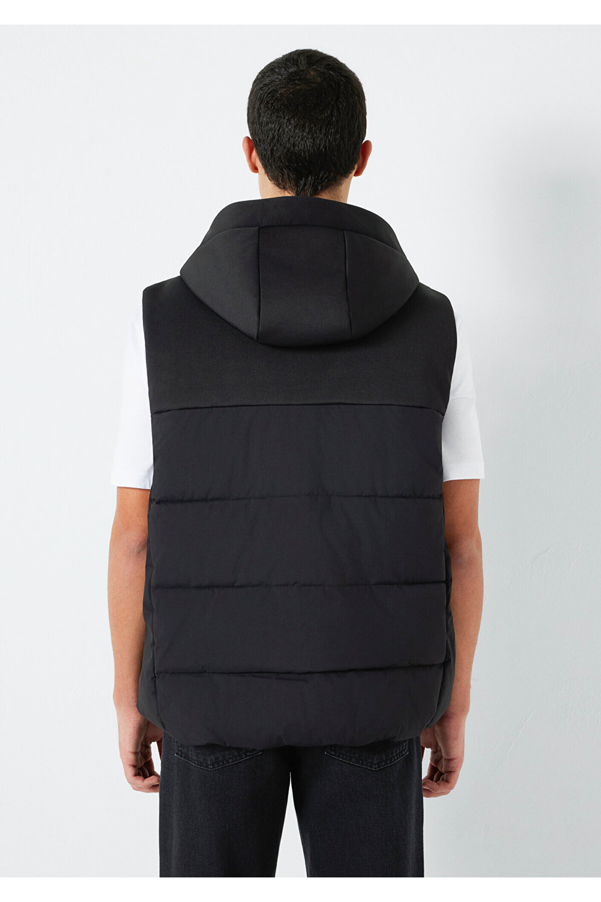 Mavi  Erkek Non Denim Kapüşonlu Yelek M0110786-71379 - Görsel 6