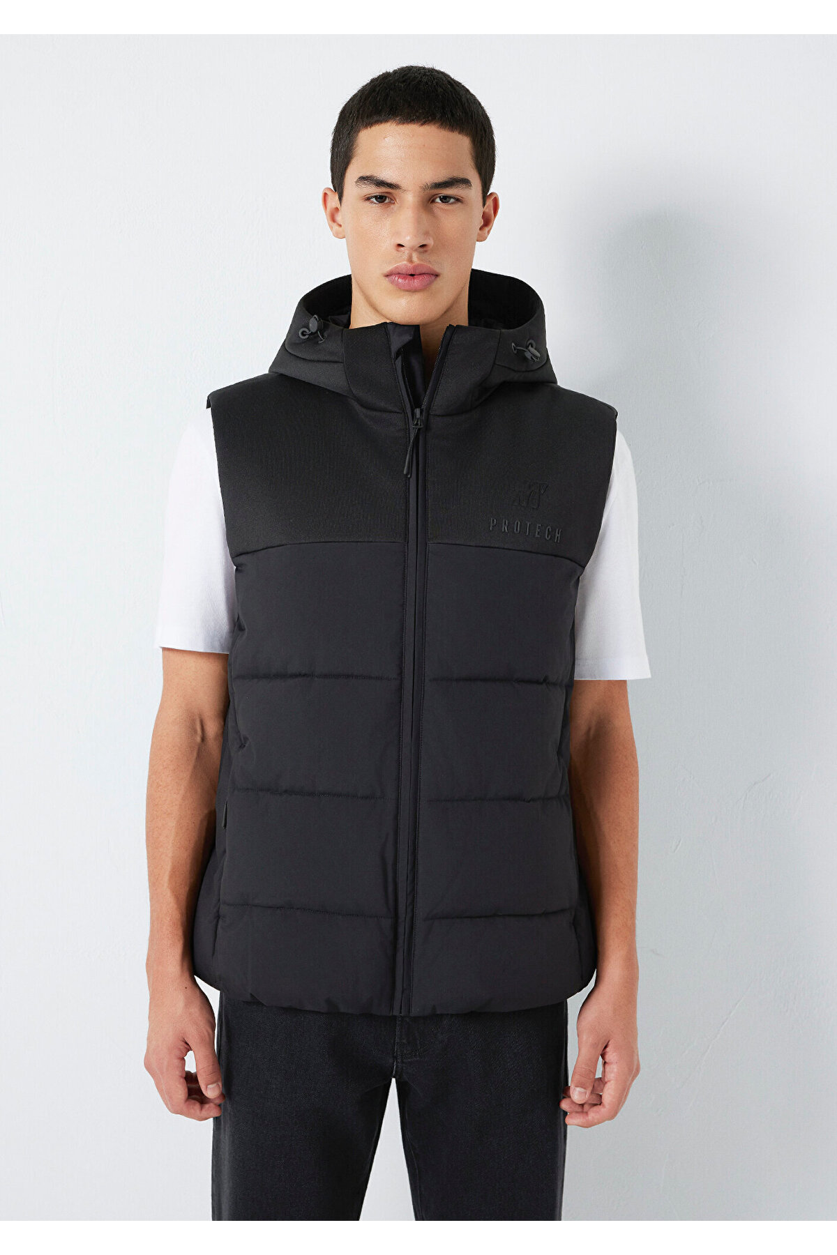 Mavi  Erkek Non Denim Kapüşonlu Yelek M0110786-71379 - Görsel 4