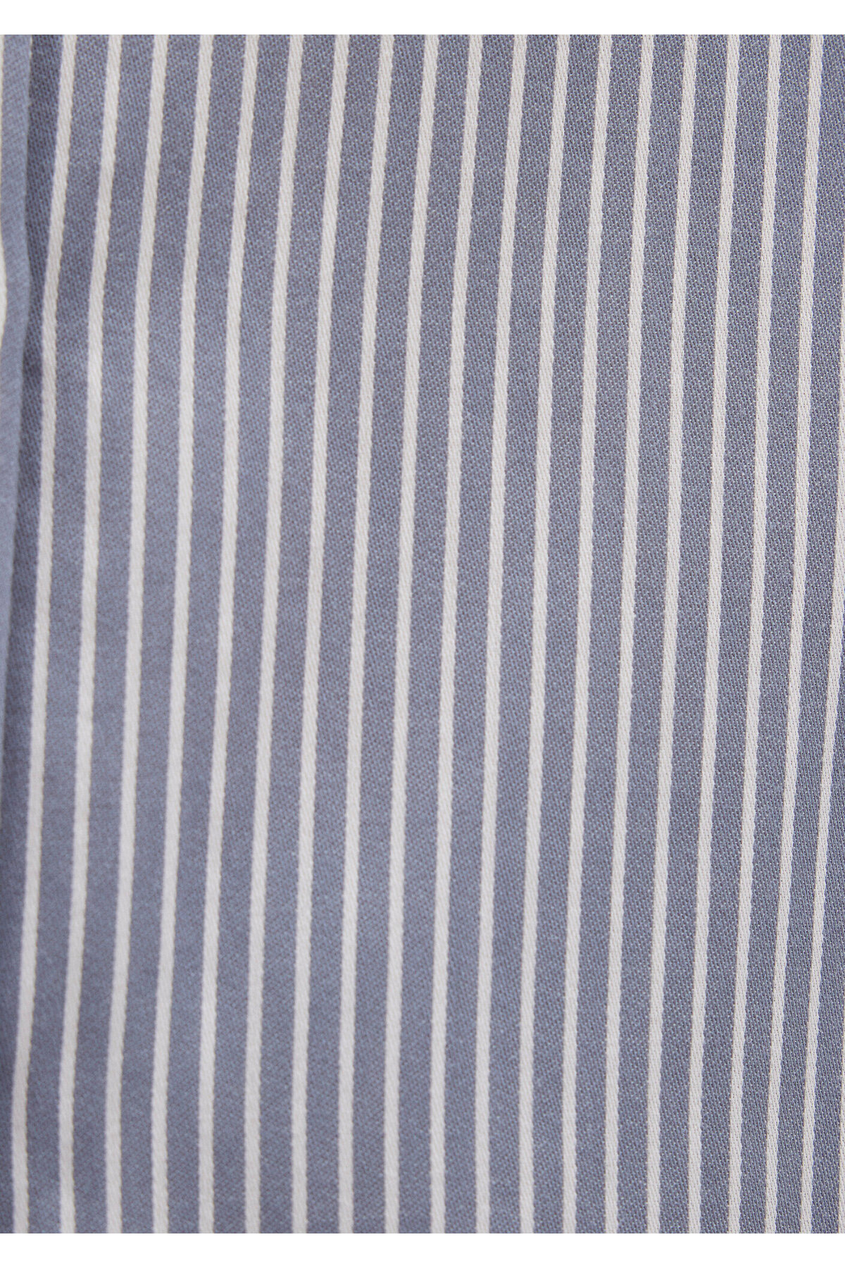 Mavi  Çizgili Mavi Gömlek Oversize / Geniş Kesim 1211069-89153 - Görsel 6