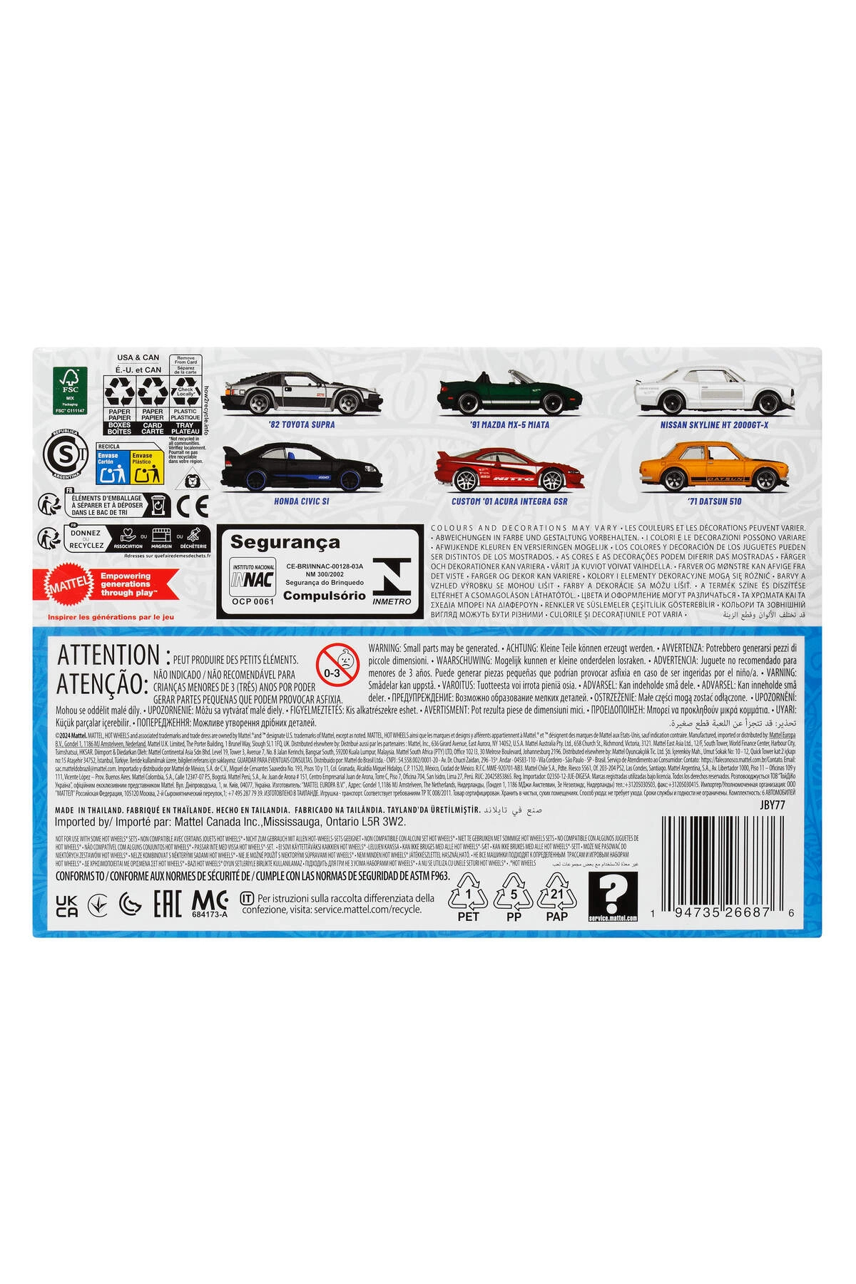 HOT WHEELS Japon Temalı Çoklu Arabalar JBY77 fotoğrafı 5 (önizleme)