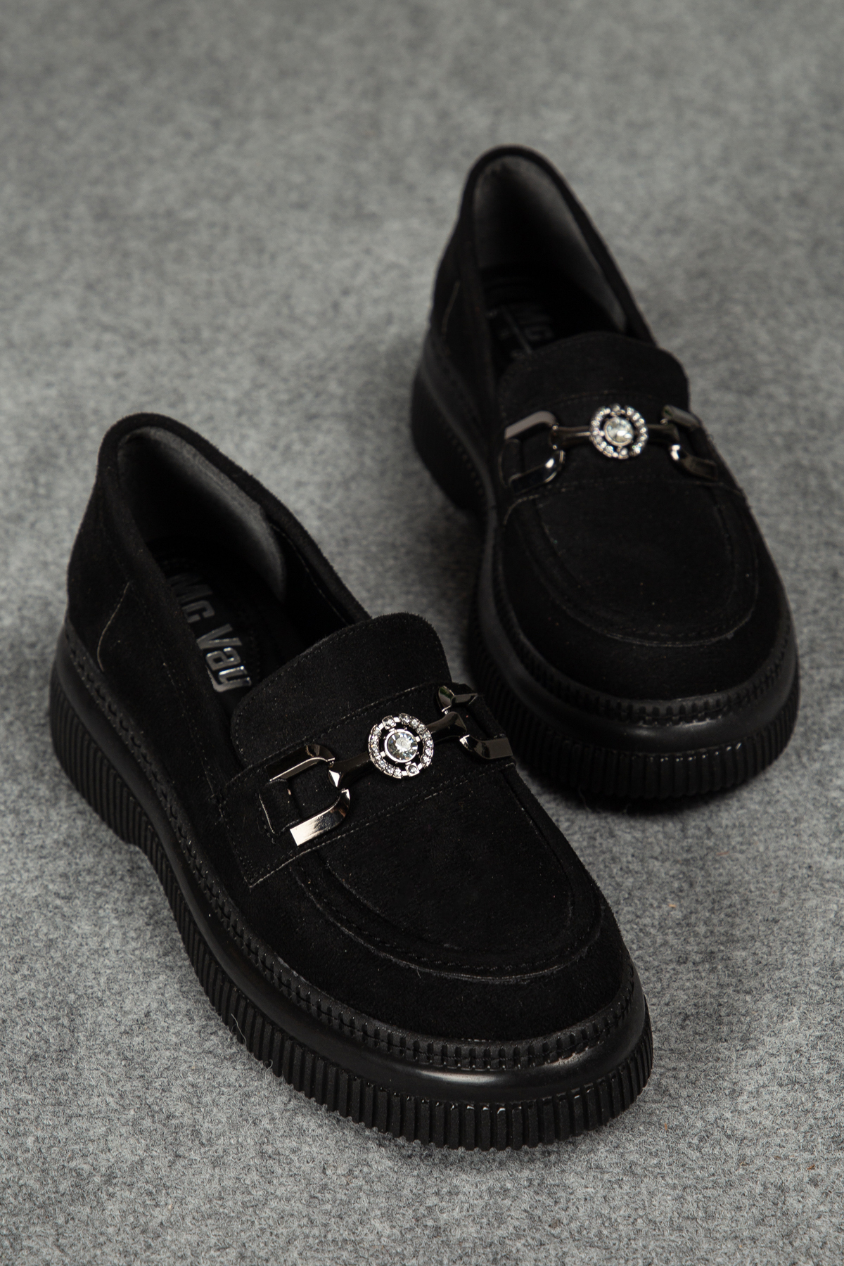 Luan 002 Thick Base Stylish Orthopedic Woman Loafer with Special Stylish Buckle