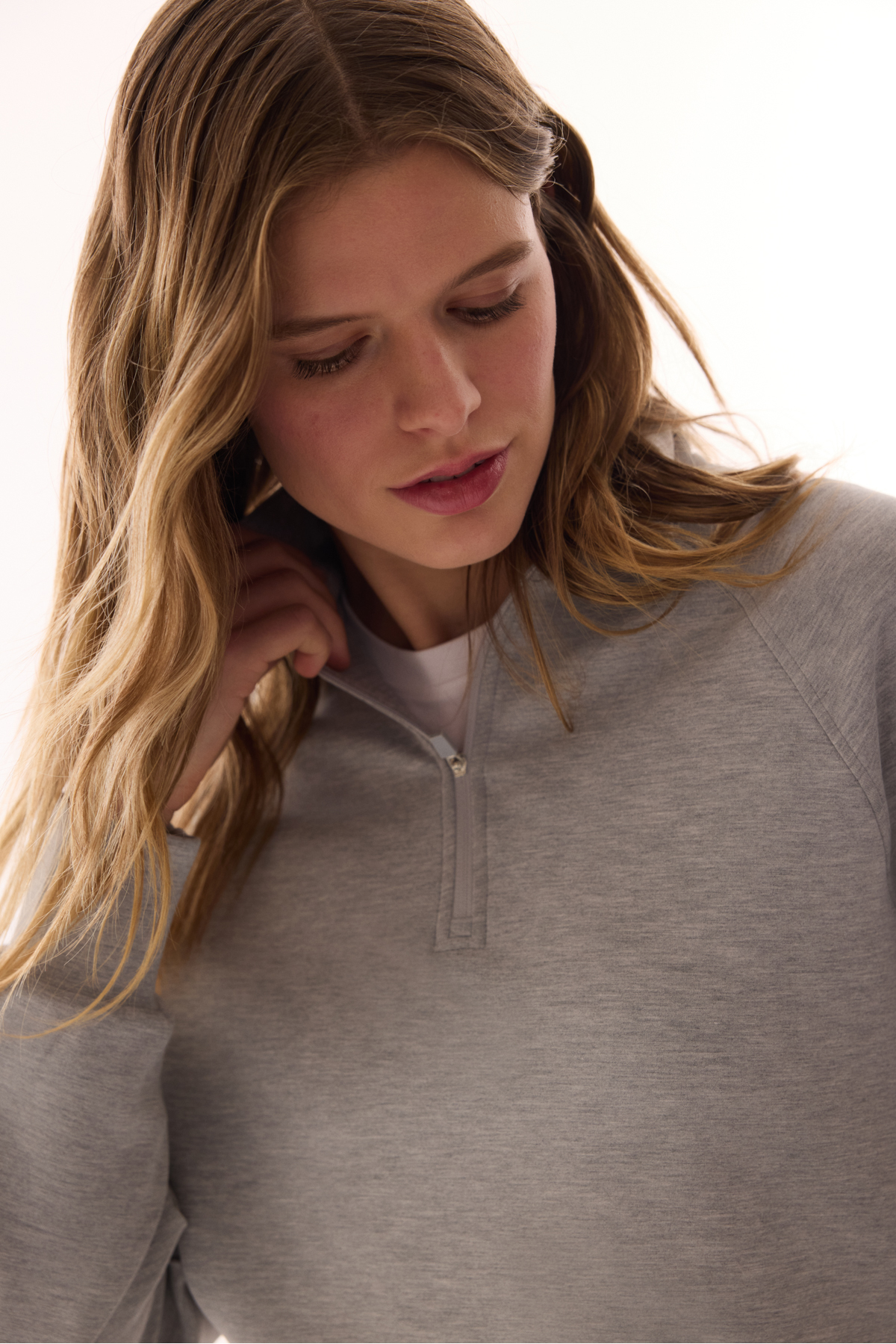 Penti  Gri Modal Yarım Fermuarlı Sweatshirt - Görsel 5