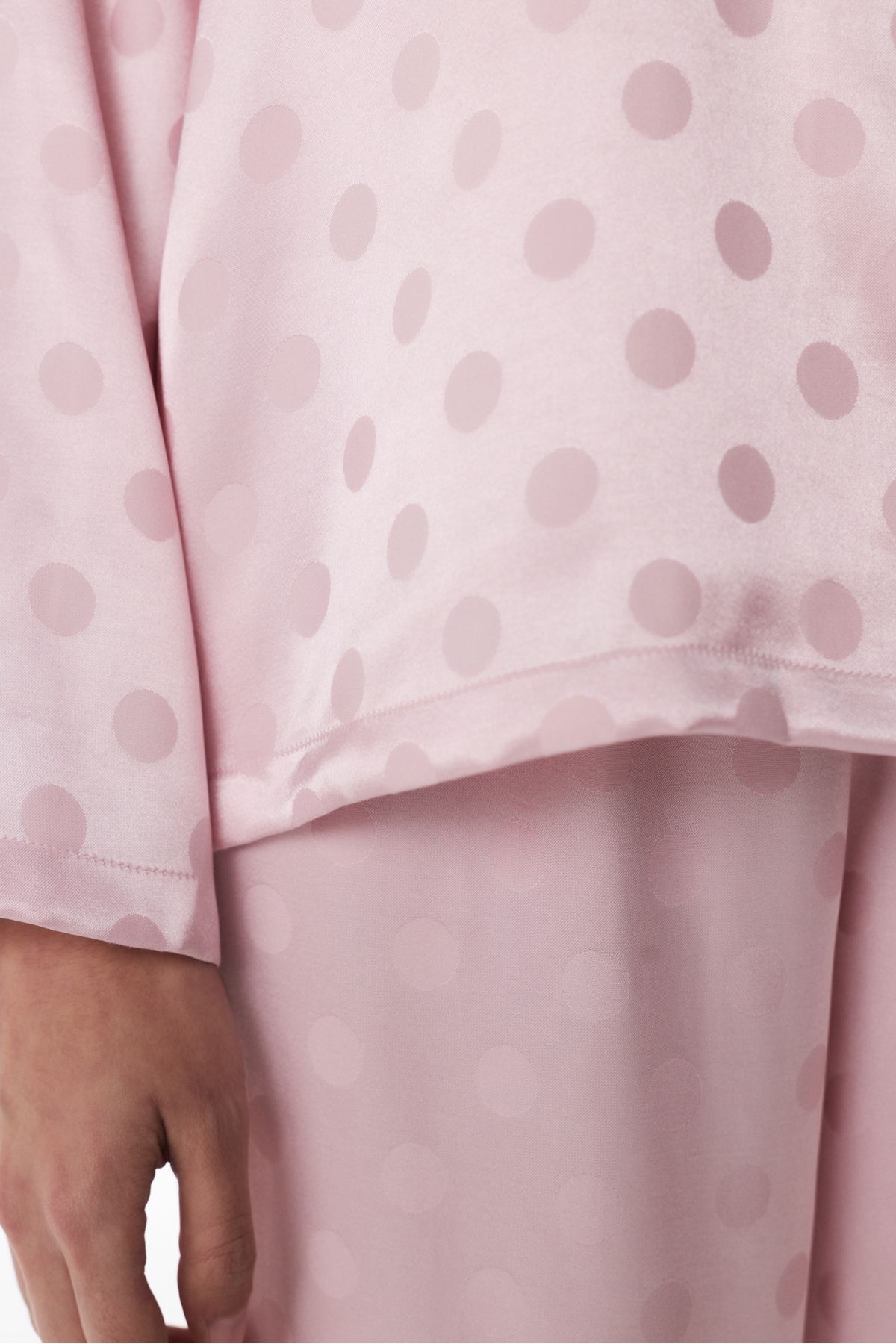 Penti  Pembe Quinn Saten Düğmeli Gömlek Pantolon Pijama Takımı - Görsel 6