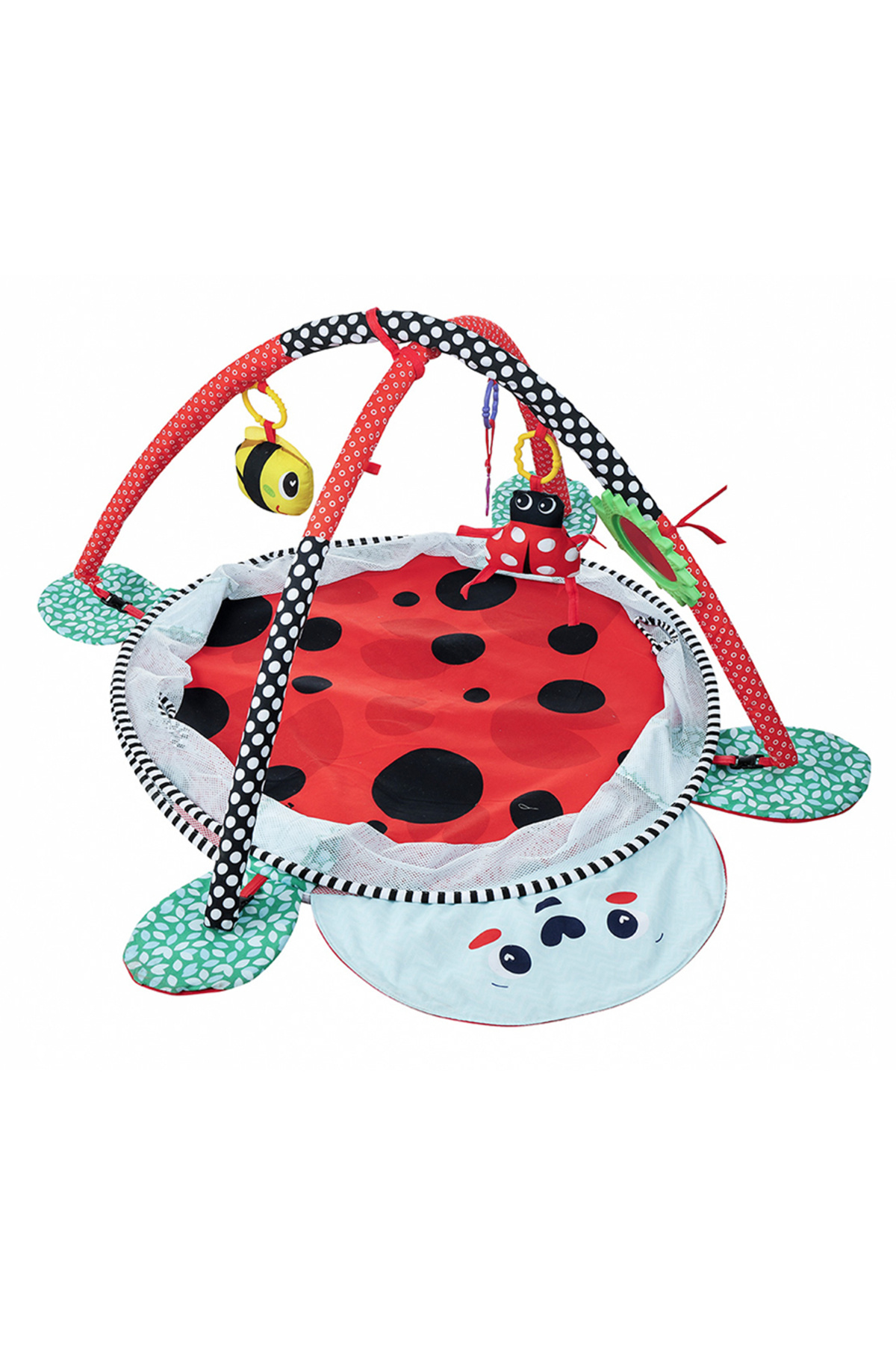 Molie Uğur Böceği Desenli Bebek Aktivite Halısı ve Top Havuzu fotoğrafı 3 (önizleme)