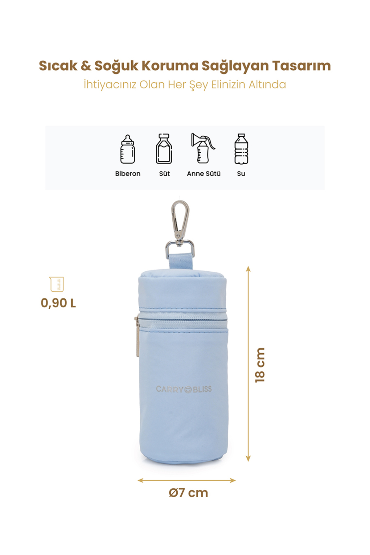 carry bliss MilkMate Isı Yalıtımlı Termal Biberon ve Anne Sütü Taşıma Çantası fotoğrafı 3 (önizleme)