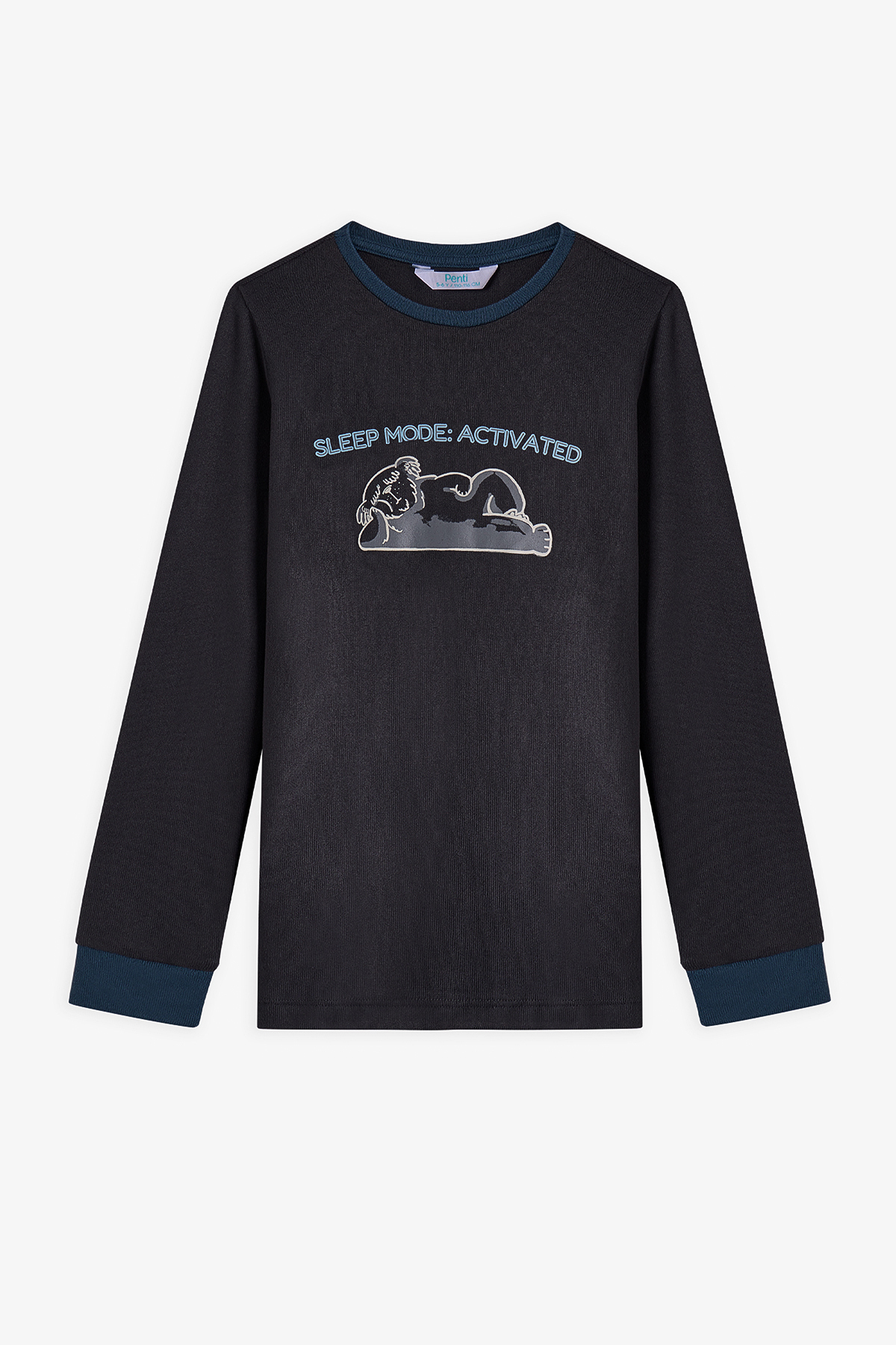 Penti Antrasit Erkek Çocuk Yeti Canavar Baskılı Termal Etkili Pijama Takımı fotoğrafı 3 (önizleme)