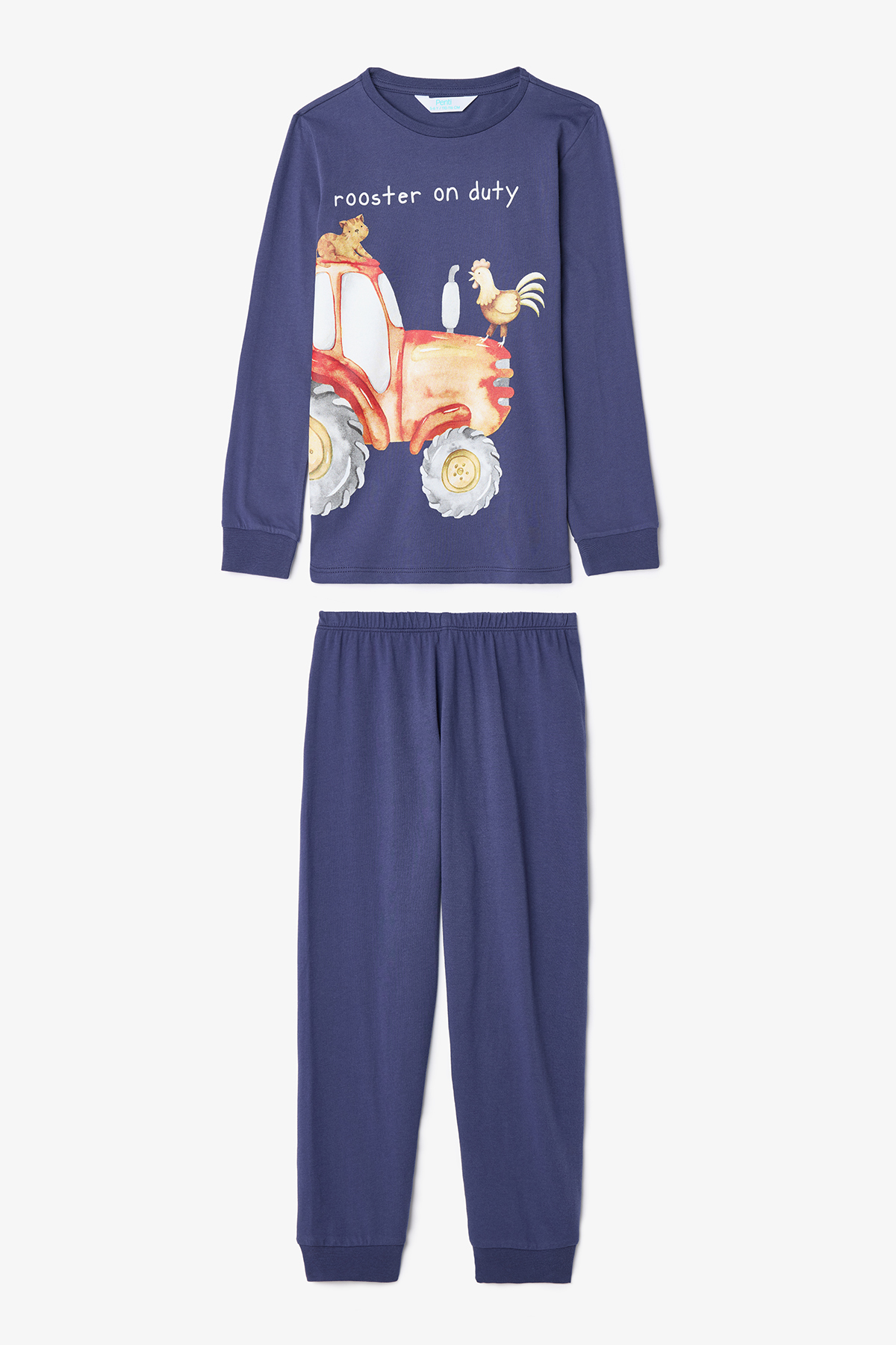 Penti Erkek Çocuk Tracs Araba Desenli Pamuklu Uzun Kollu 2'li Pijama Takımı fotoğrafı 6 (önizleme)