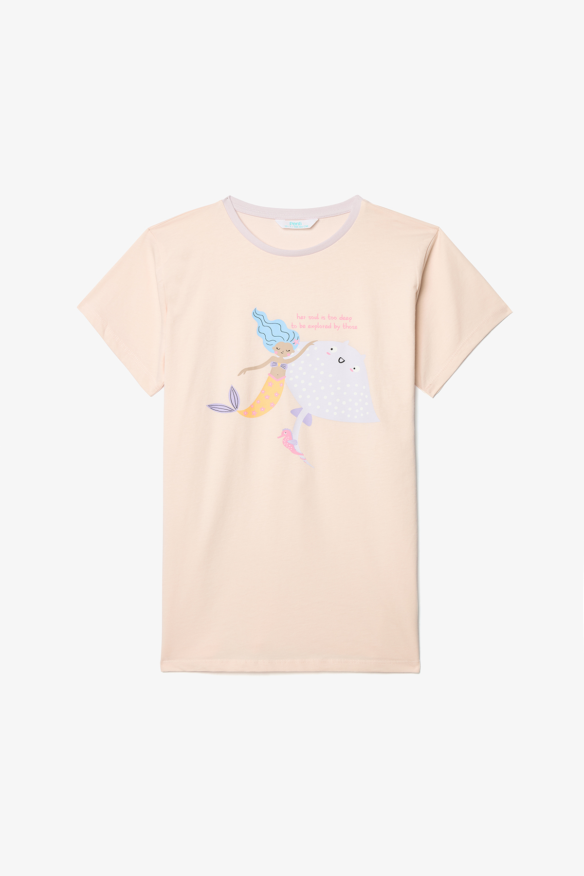 Penti Kız Çocuk Underwater Pamuklu 2li Pijama Takımı fotoğrafı 4 (önizleme)