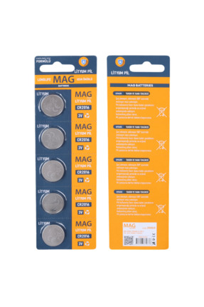 Genel Markalar Mag Batteries MG-2016 CR2016 3 Volt Pil (5'Li Blister Paket)
