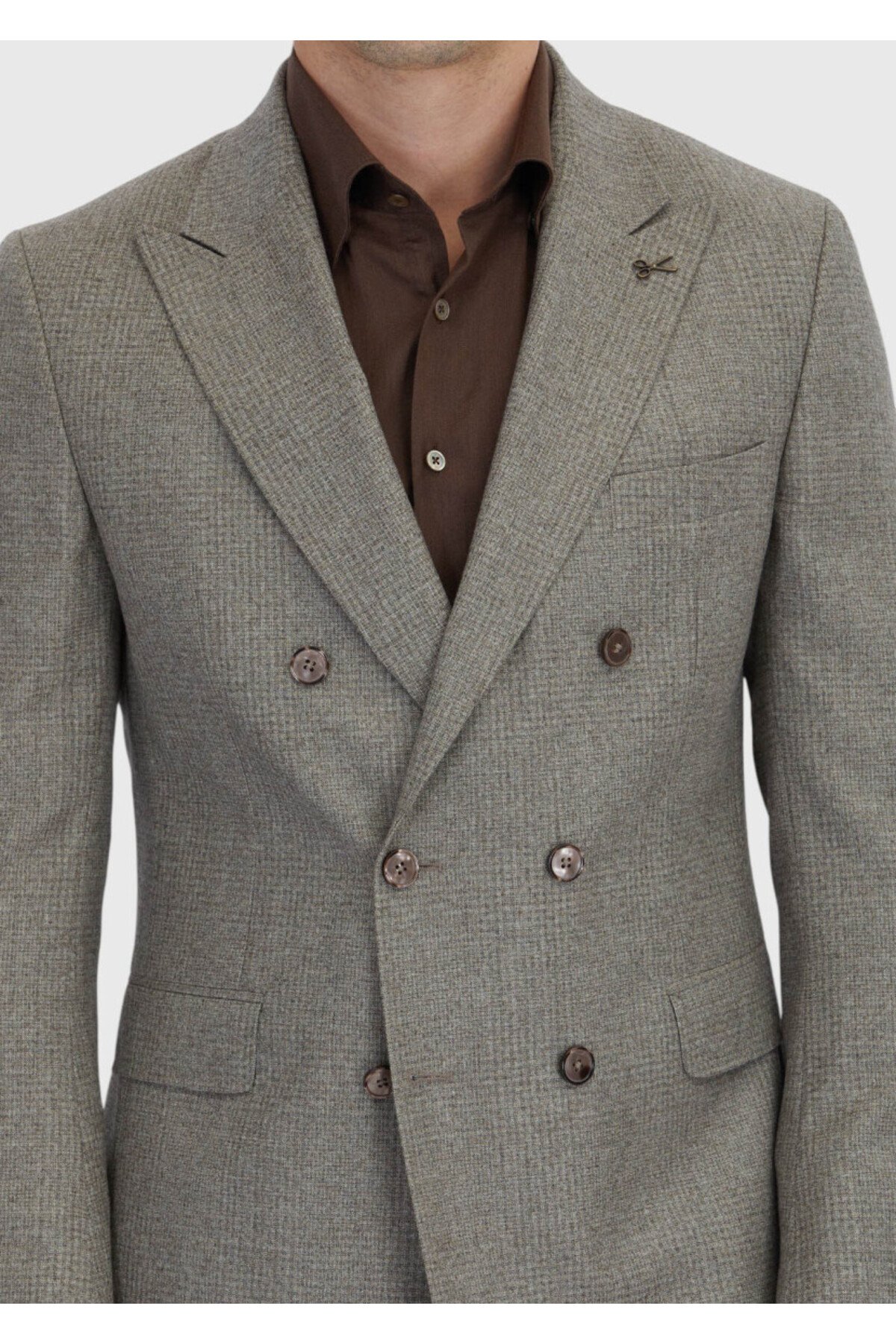 کت و شلوار 100% پشمی لایت Mink Micro Zeroweight Slim Fit — رنگارنگ 164305 — تصویر 6 از 7
