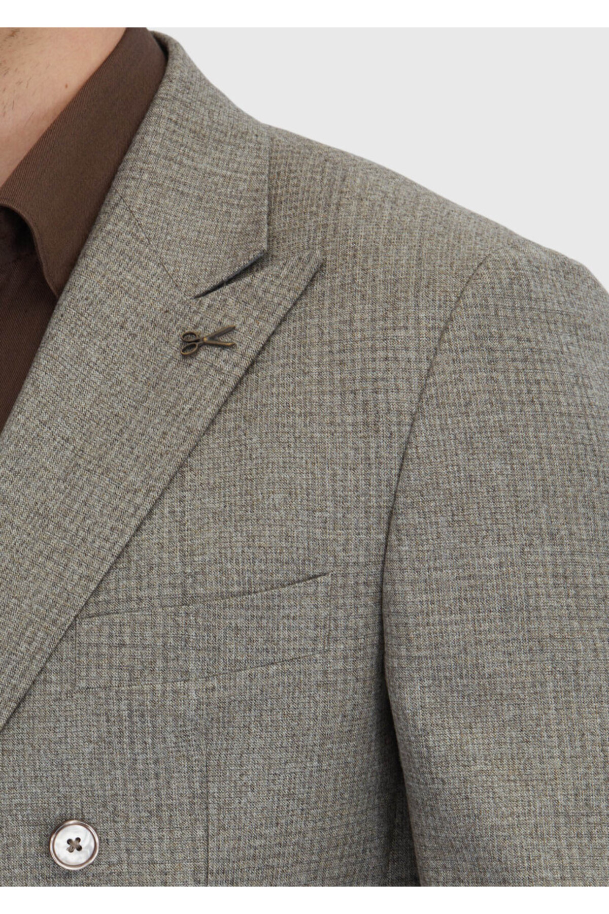 کت و شلوار 100% پشمی لایت Mink Micro Zeroweight Slim Fit — رنگارنگ 164305 — تصویر 5 از 7