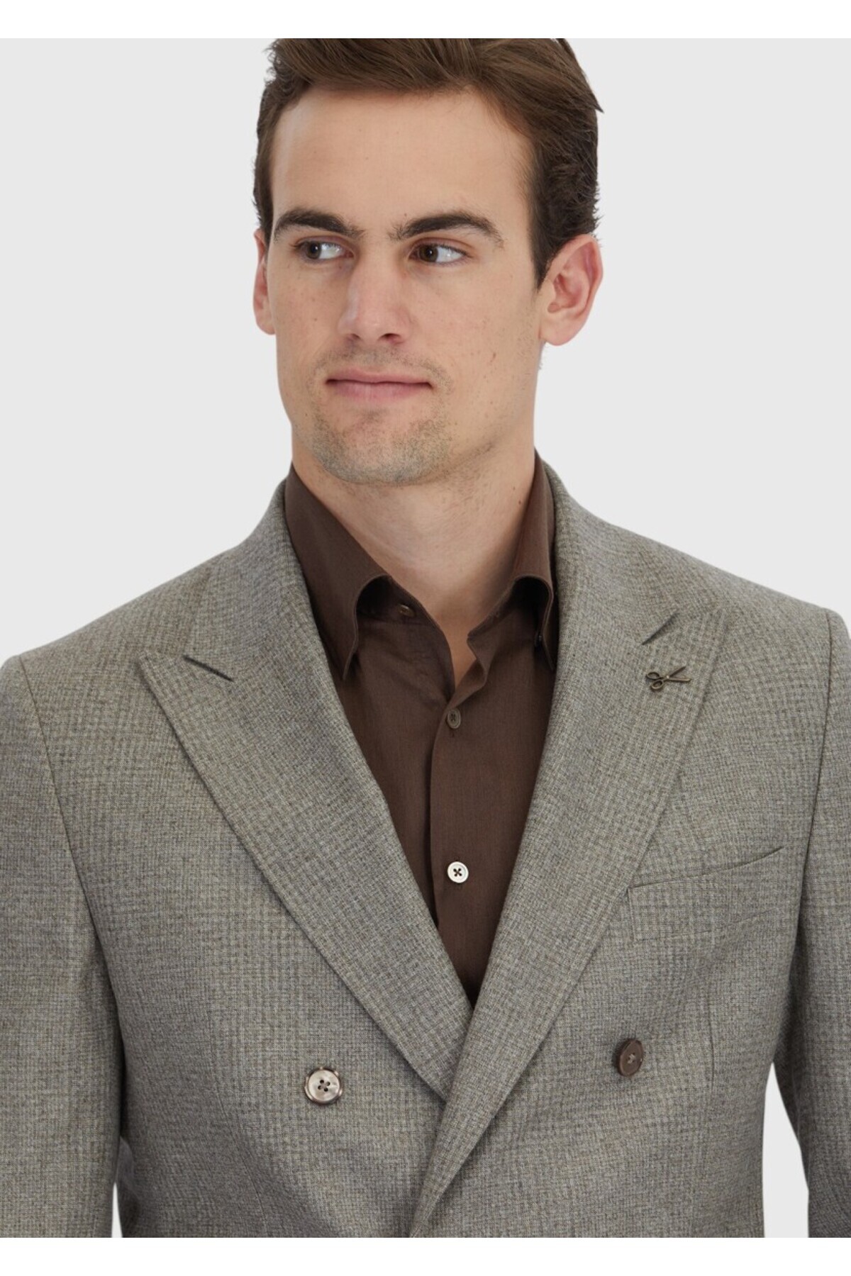 کت و شلوار 100% پشمی لایت Mink Micro Zeroweight Slim Fit — رنگارنگ 164305 — تصویر 4 از 7
