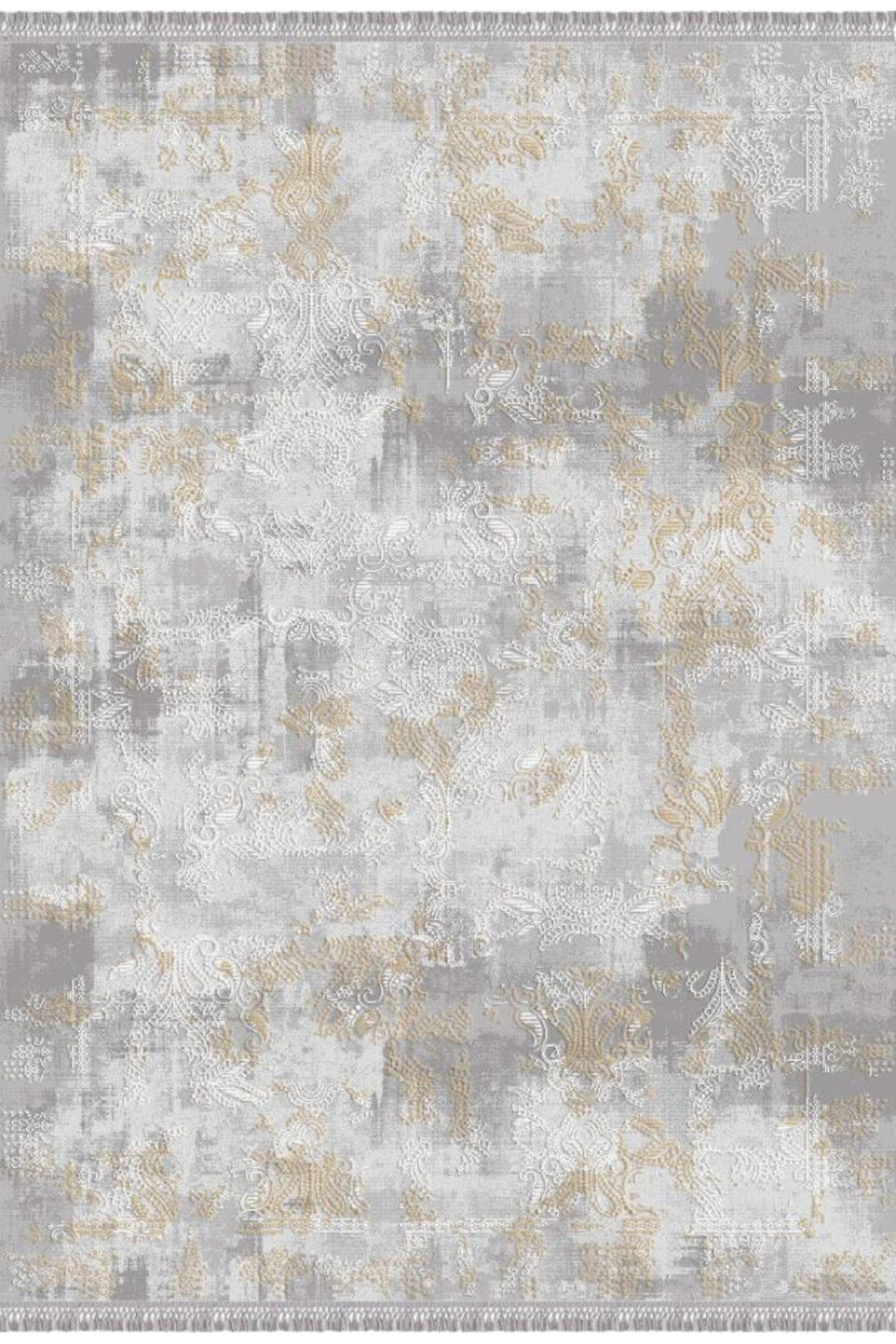 Blossom 13408 Gray Gold Lounge Rug