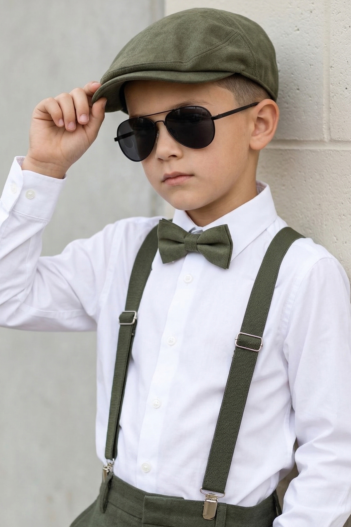 BOY'S SUSPENDERS and BOW TIE 1-12 YEARS OLD COMPATIBLE