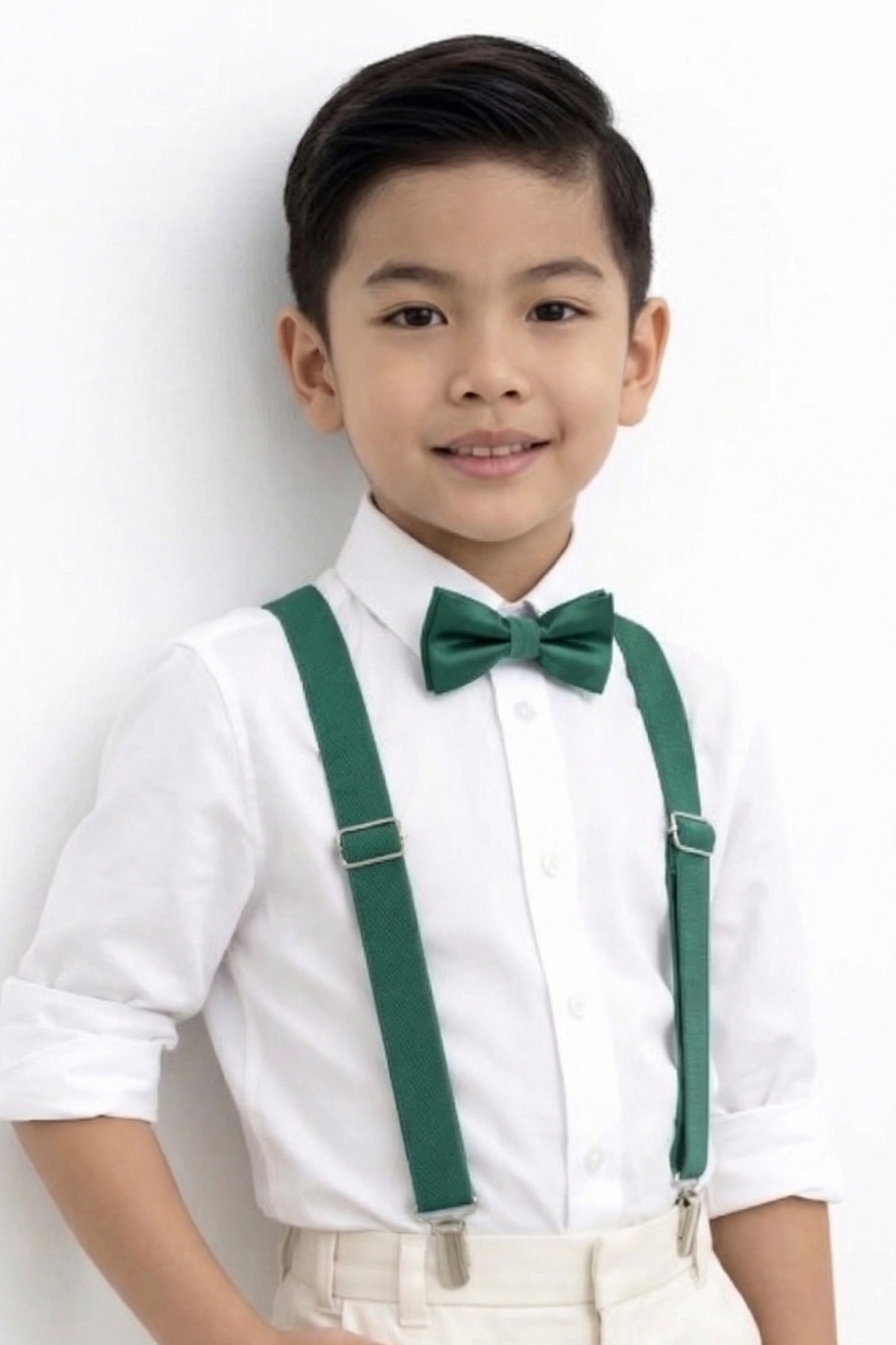 BOY'S SUSPENDERS and BOW TIE 1-12 YEARS OLD COMPATIBLE
