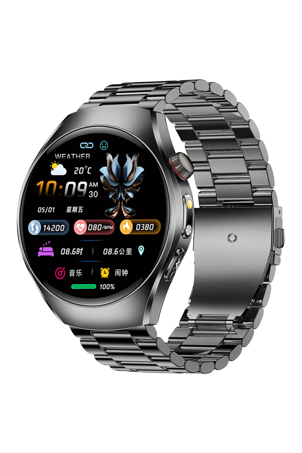 Tinytek K4 Pro+ Akıllı Saat | Türkçe Menülü | Adım Takibi | Hızlı Şarj | 2.02