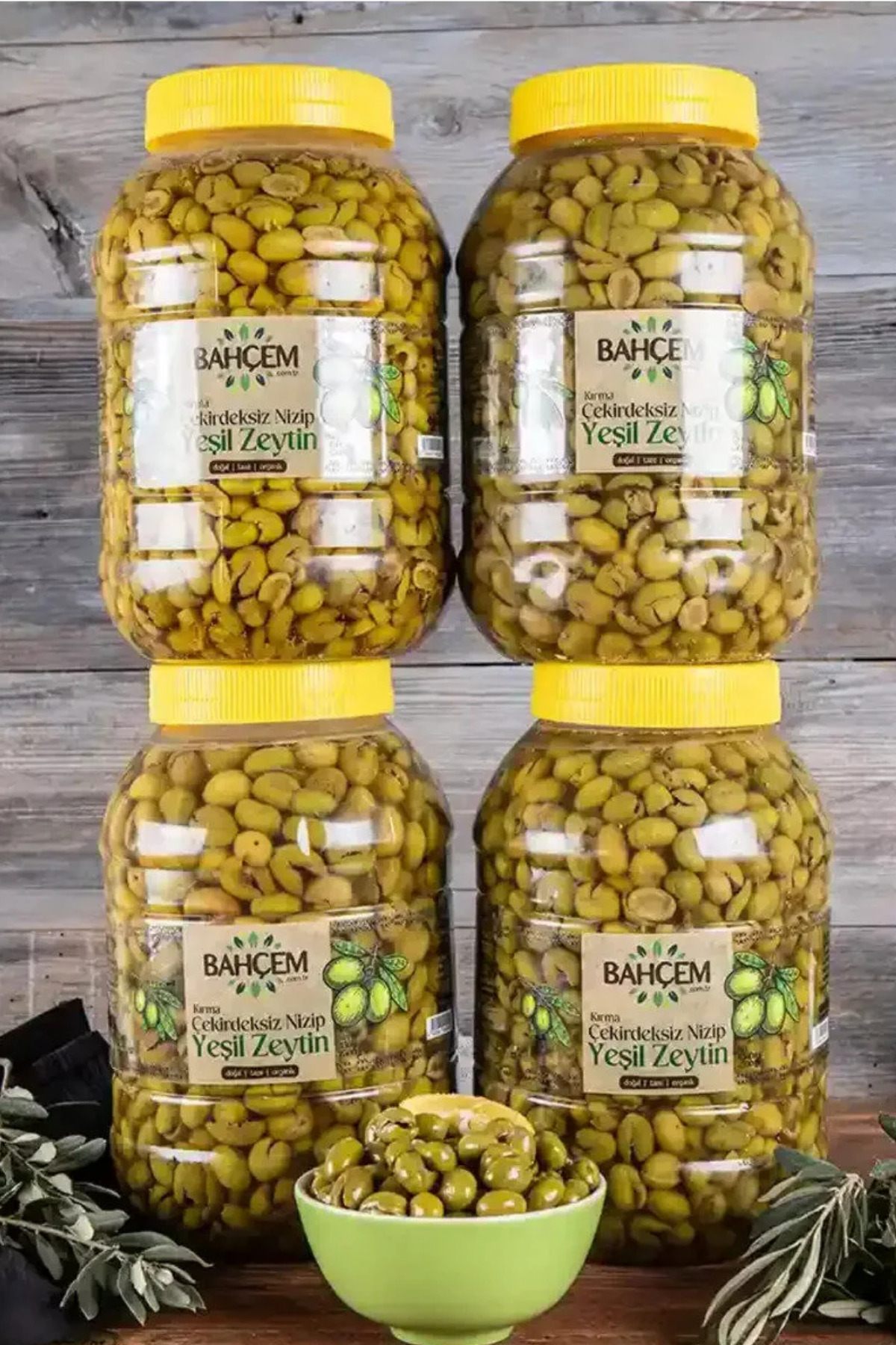 Bahçem Antep Usulü 4 Adet X 4500 cc Bidon Nizip Kırma Çekirdeksiz