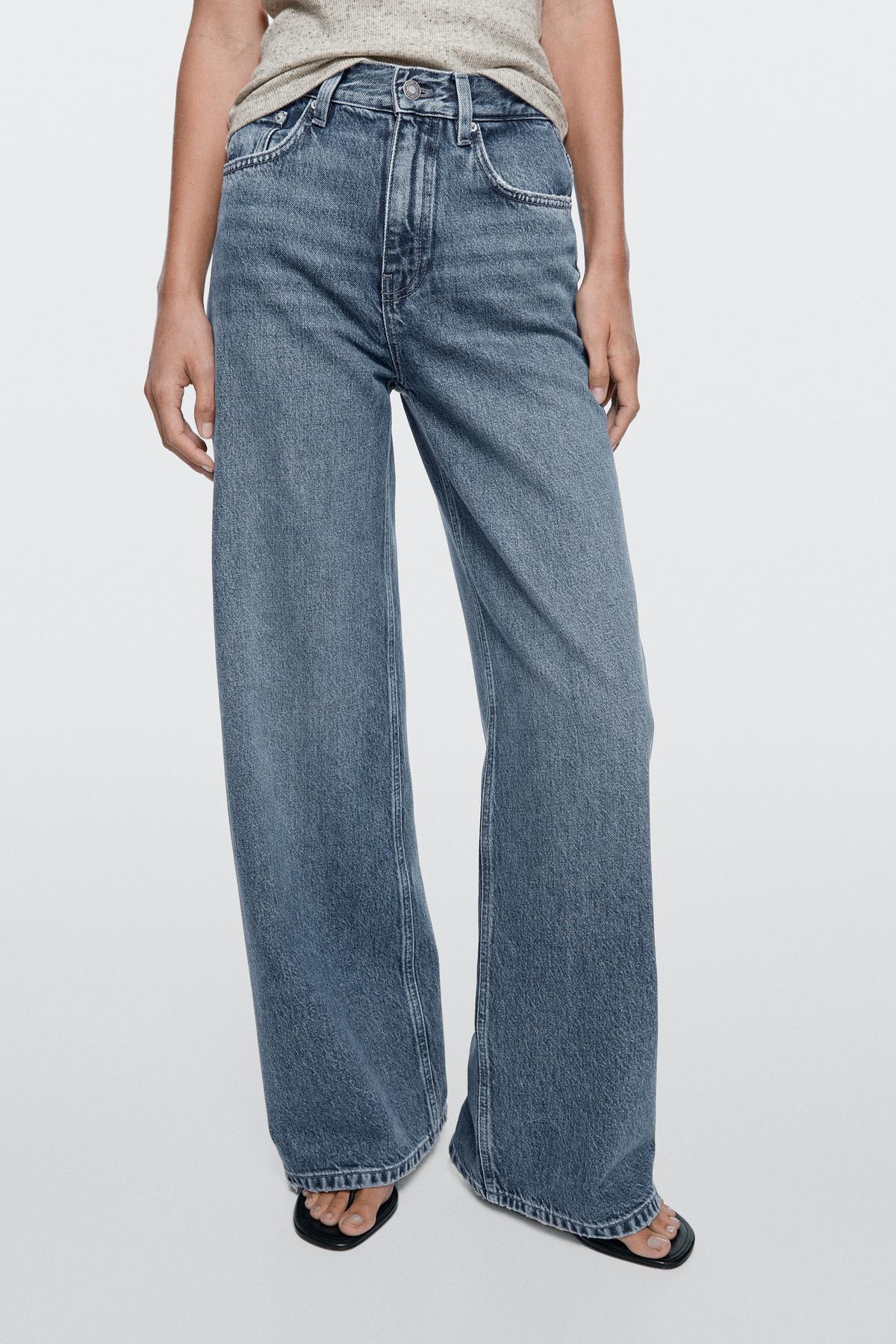 Massimo Dutti  Geniş paça jean - Görsel 2
