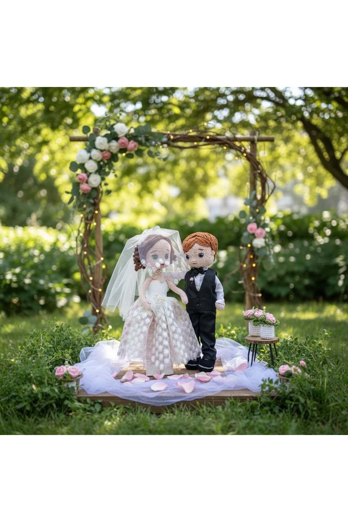 RYZE ÇOCUK AMİGURUMİ WEDDING DAY GELİN DAMAT SET Karma - Fiyatı